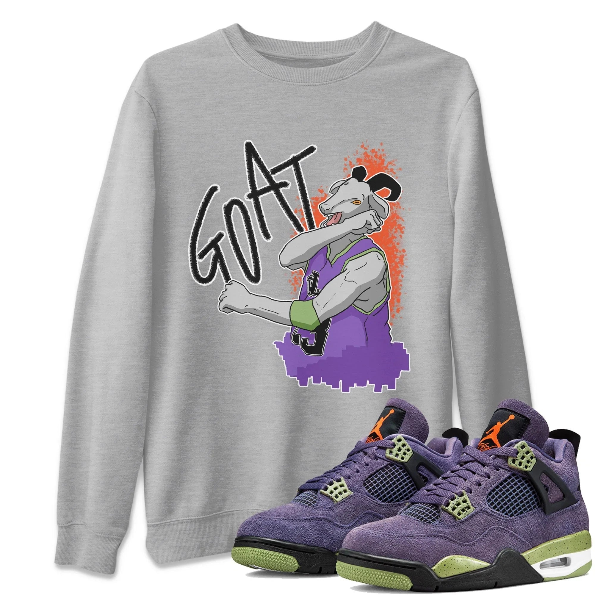Screaming Goat Unisex Sweater – Air Jordan 4 Canyon Purple, Sneakers Matching Sweater Screaming Goat Unisex Sweater – Air Jordan 4 Canyon Purple, Sneakers Matching Sweater