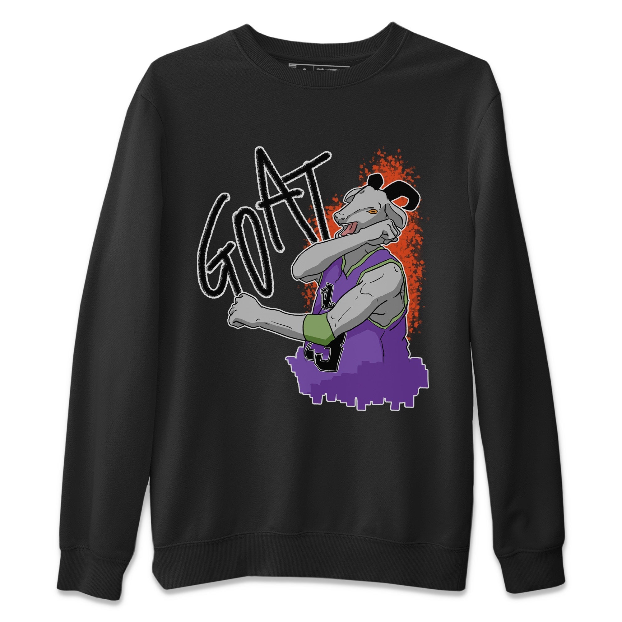 Screaming Goat Unisex Sweater – Air Jordan 4 Canyon Purple, Sneakers Matching Sweater
