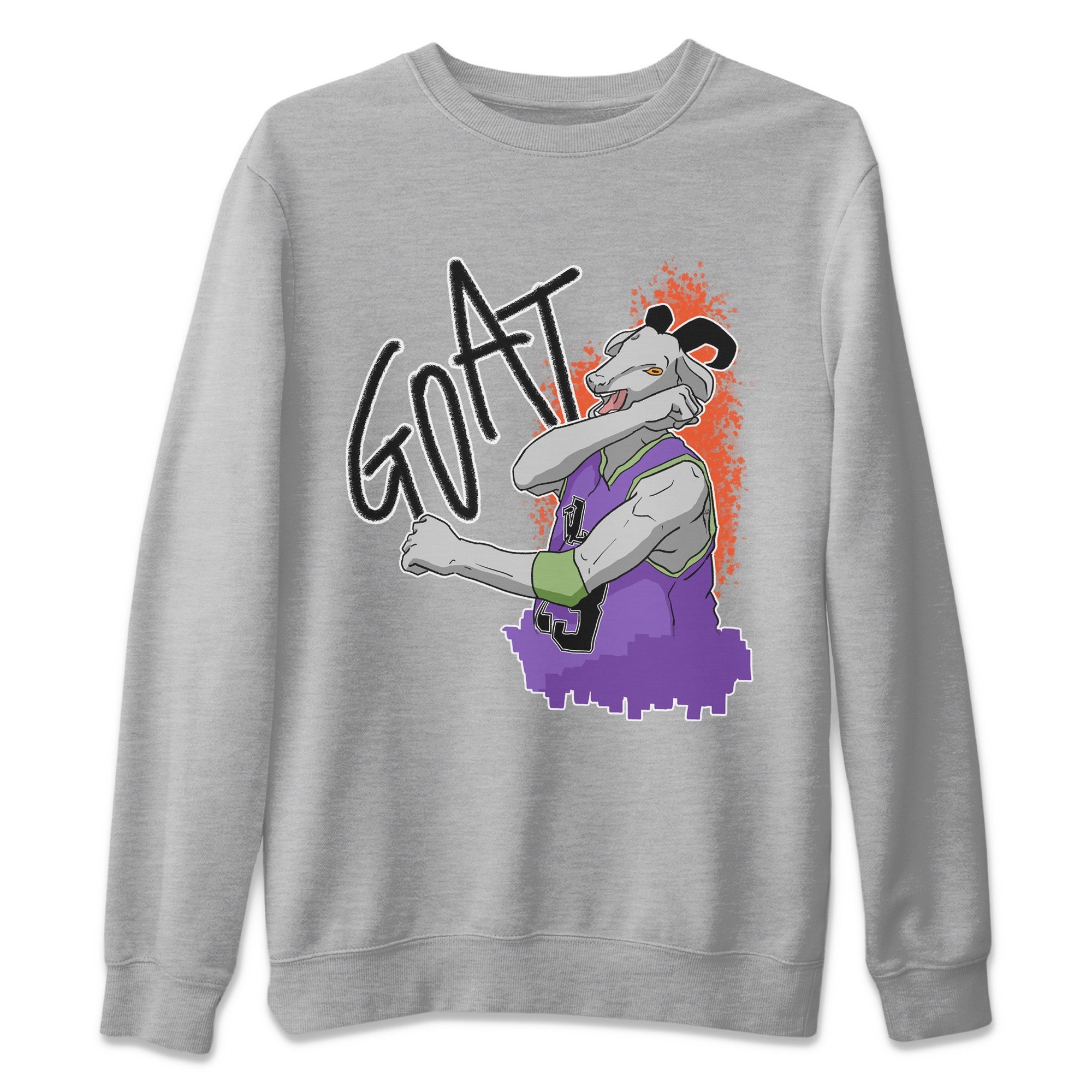 Screaming Goat Unisex Sweater – Air Jordan 4 Canyon Purple, Sneakers Matching Sweater