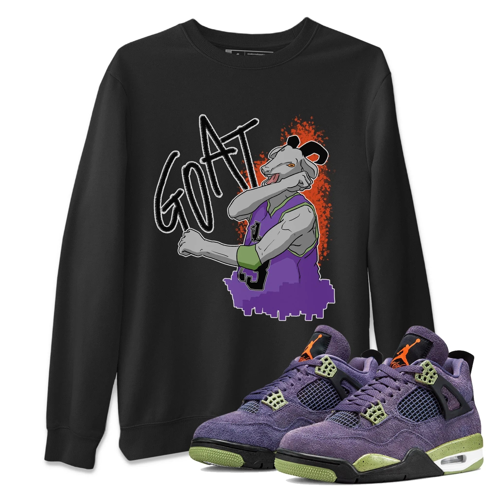Screaming Goat Unisex Sweater – Air Jordan 4 Canyon Purple, Sneakers Matching Sweater Screaming Goat Unisex Sweater – Air Jordan 4 Canyon Purple, Sneakers Matching Sweater