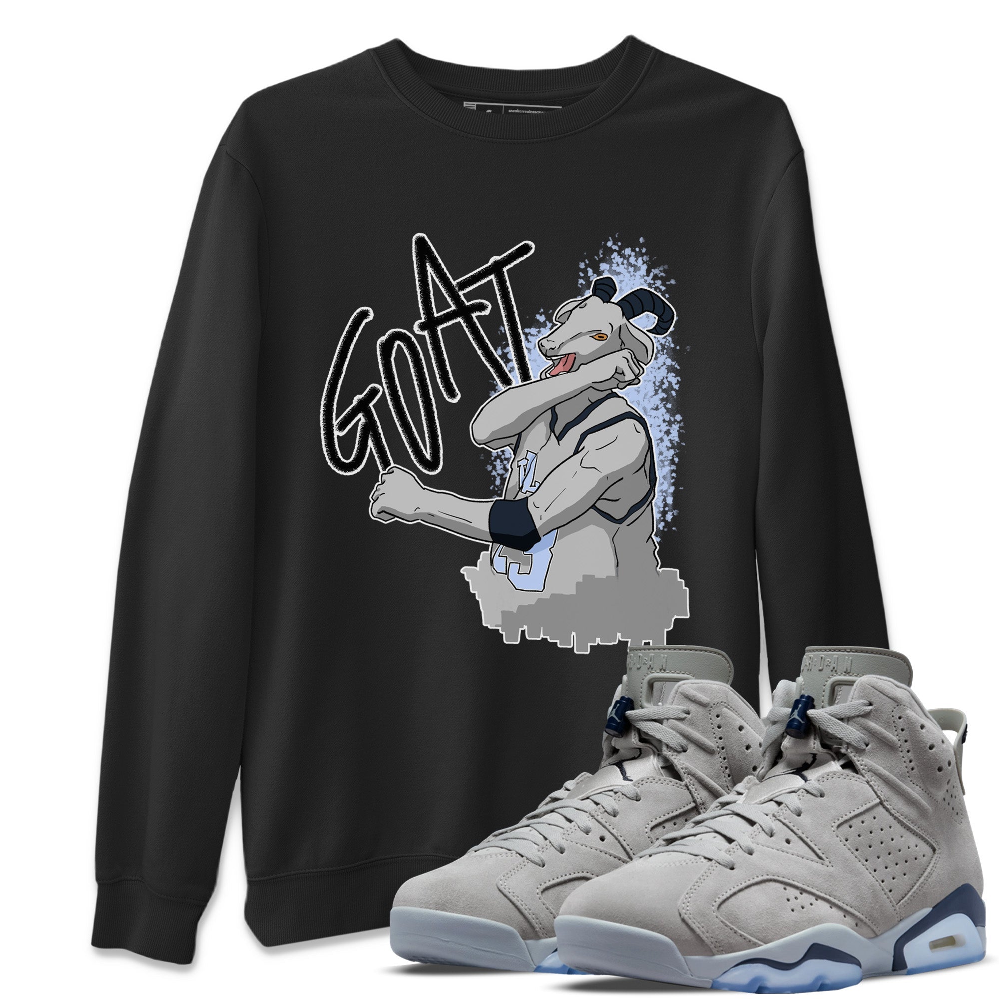 Screaming Goat Unisex Sweater – Air Jordan 6 Georgetown, Sneakers Matching Sweater Screaming Goat Unisex Sweater – Air Jordan 6 Georgetown, Sneakers Matching Sweater