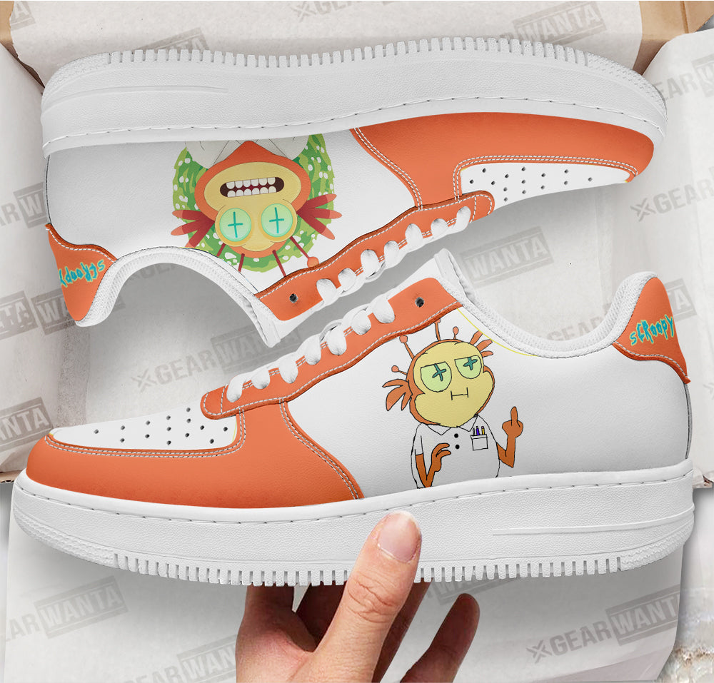 Scroopy Noopers Rick and Morty Custom Air Sneakers