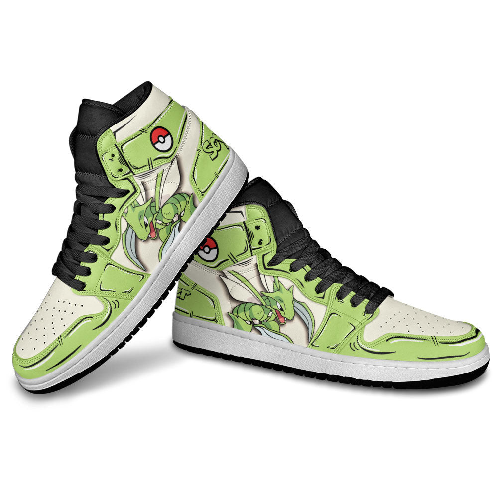 Scyther JD1s Sneakers Pokemon Anime Shoes, Air Jordan Hightop