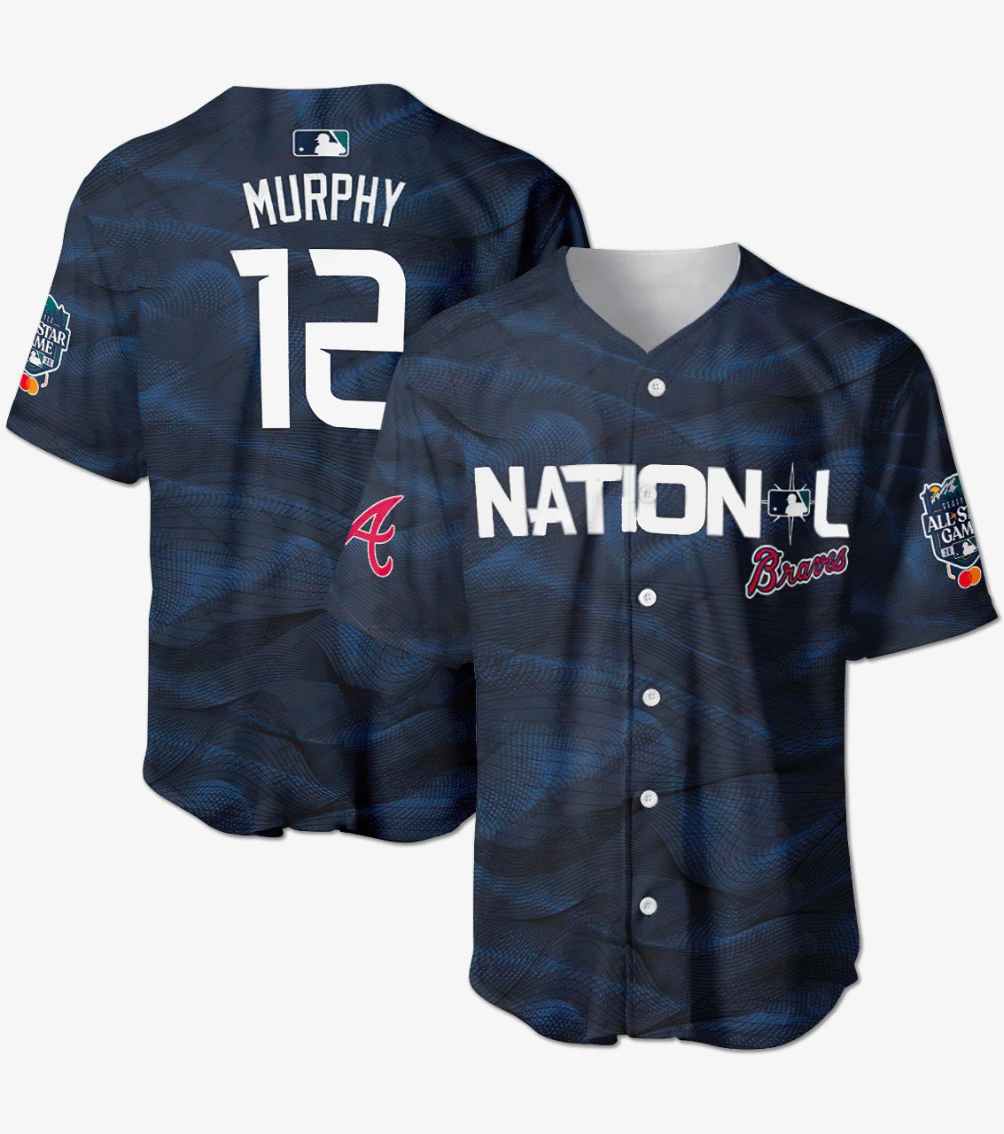 Sean Murphy Atlanta Braves All-Star Navy Jersey - All Stitched