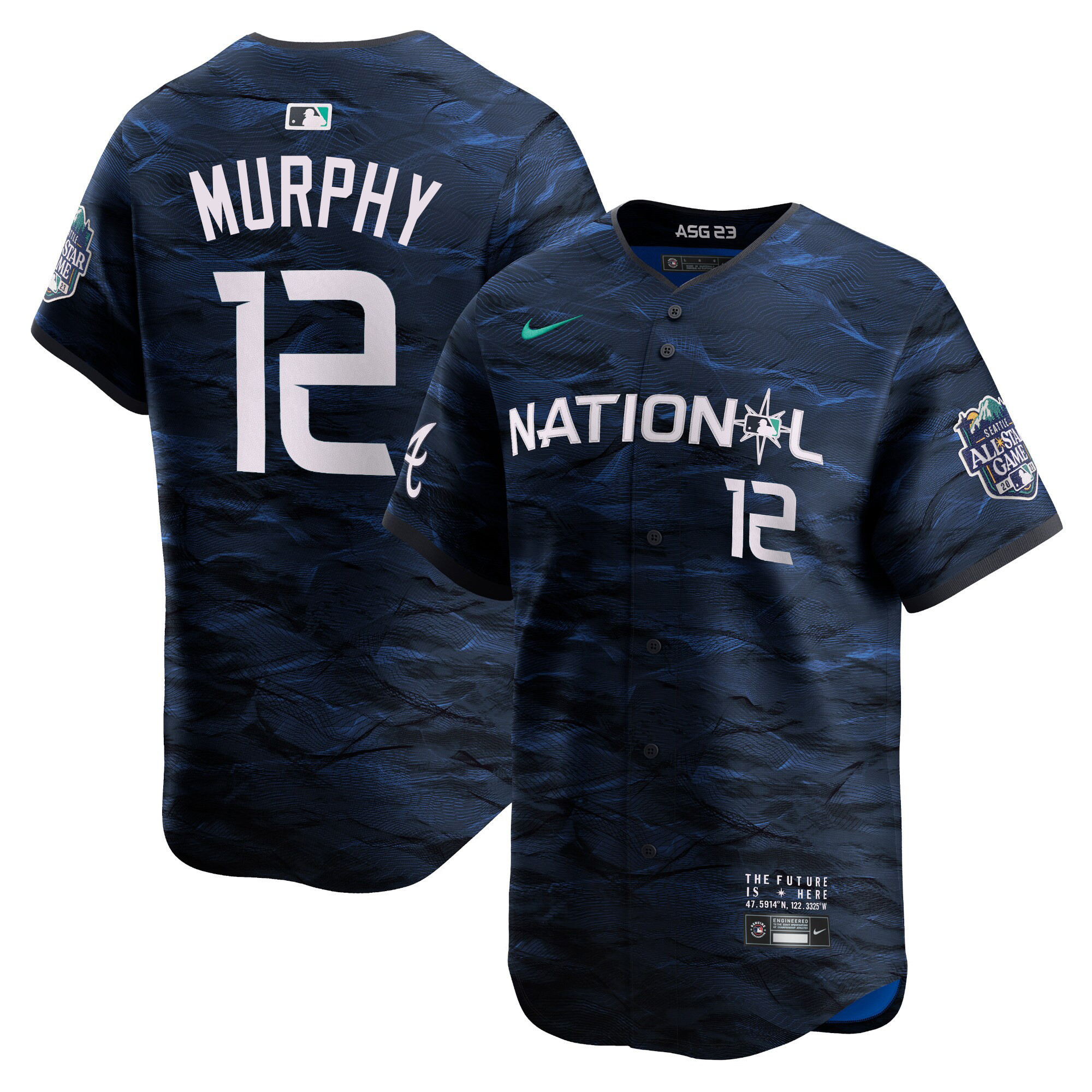 Sean Murphy Men's National League 2023 All-Star Game Royal Cool Base Jersey - All Stitched