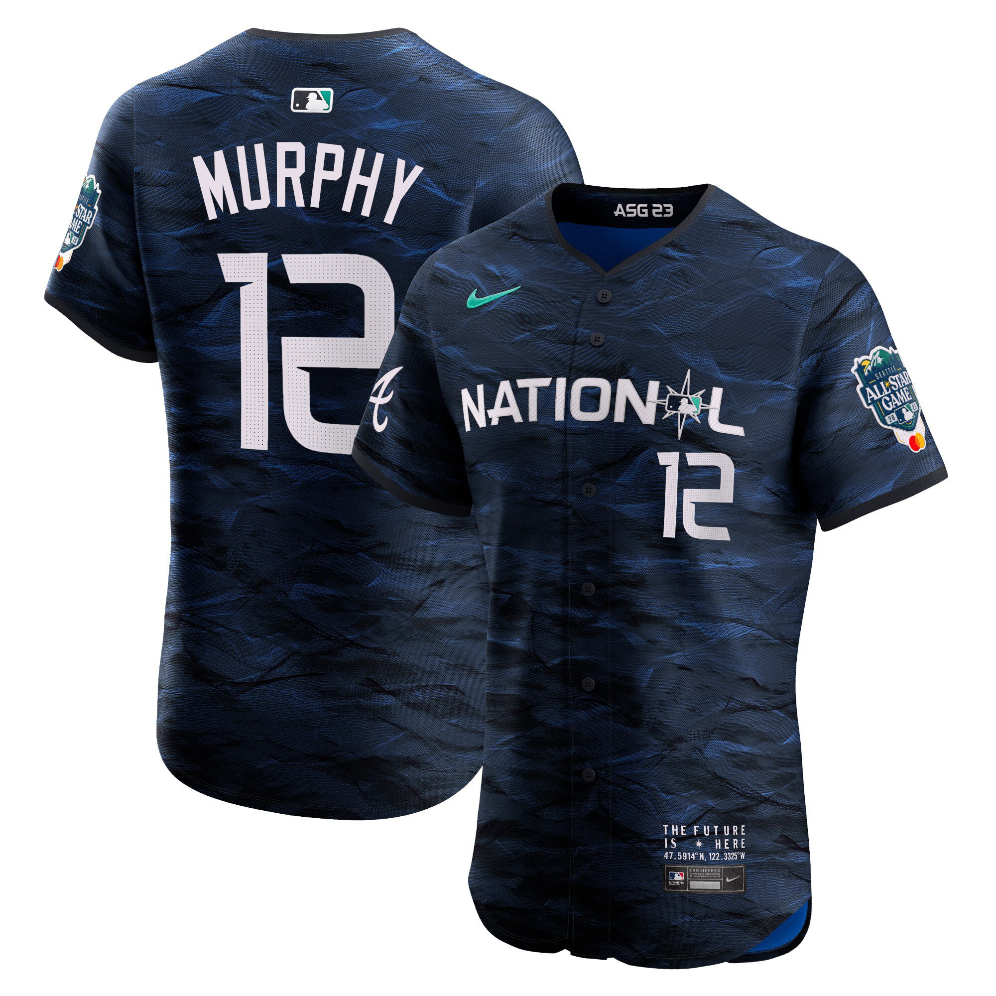 Sean Murphy Men's National League 2023 All-Star Game Royal Flex Base Jersey - All Stitched
