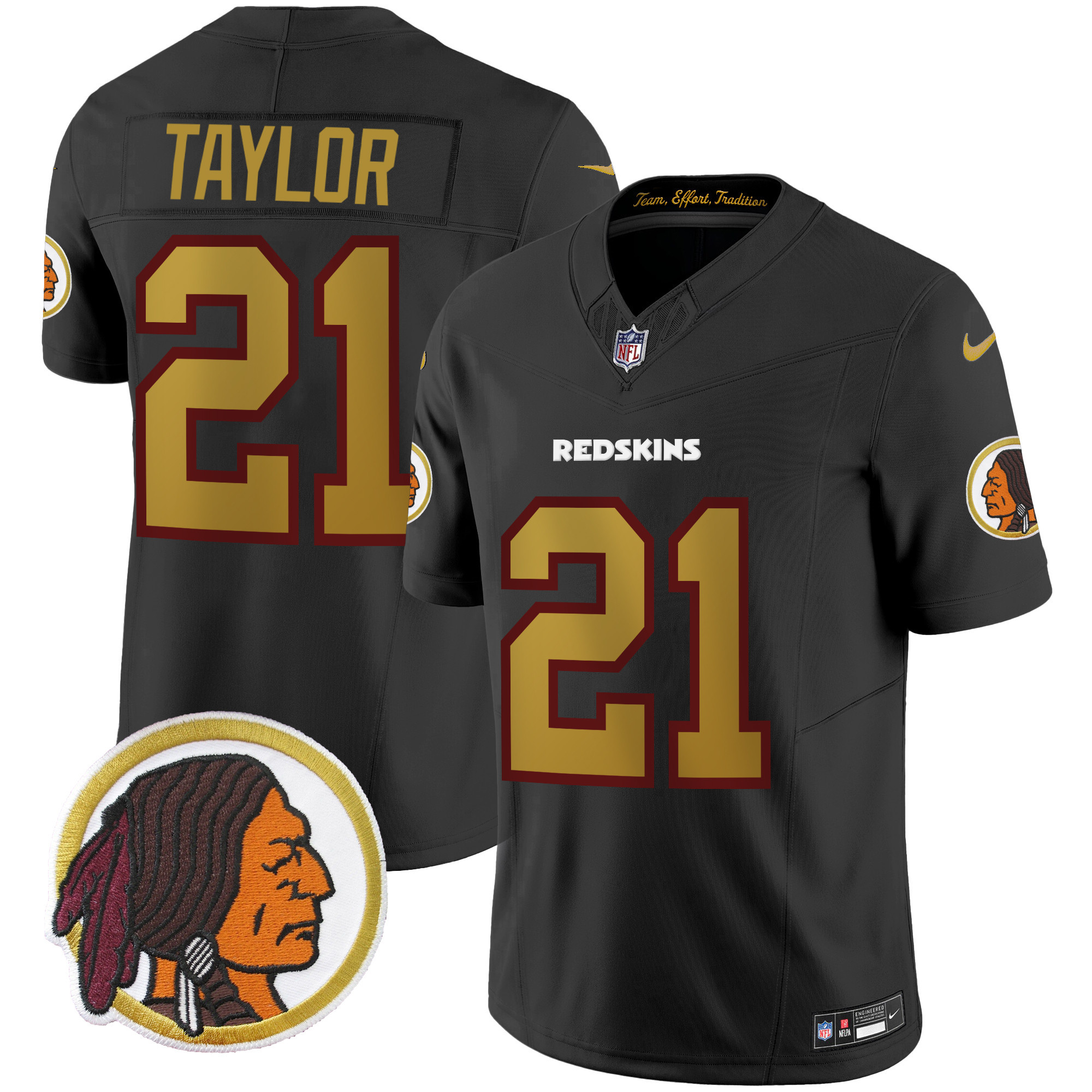 Sean Taylor Men's Washington Redskins Throwback Vapor Limited Black Jersey - All Stitched 