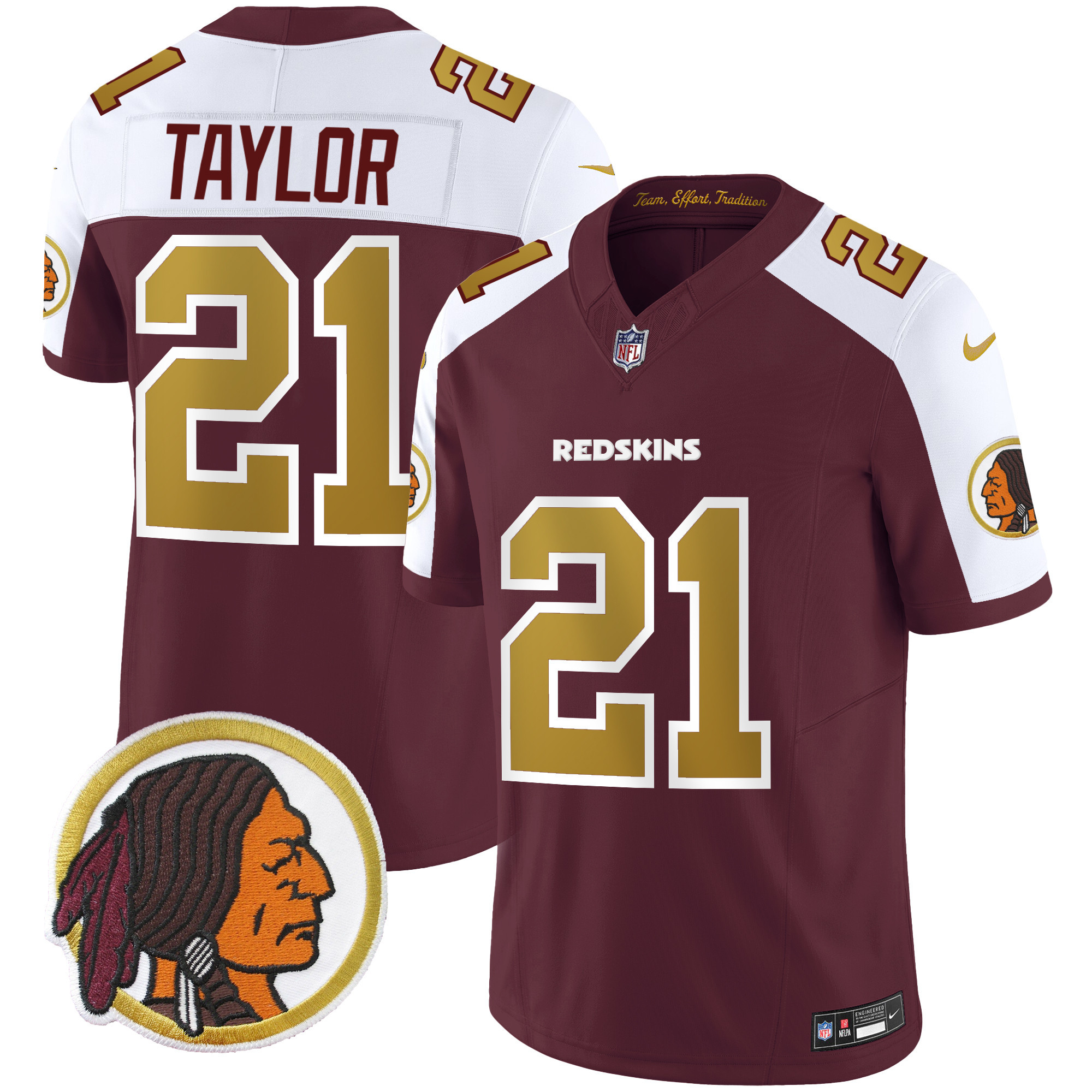 Sean Taylor Men's Washington Redskins Throwback Vapor Limited Burgundy Alternate Jersey - All Stitched 