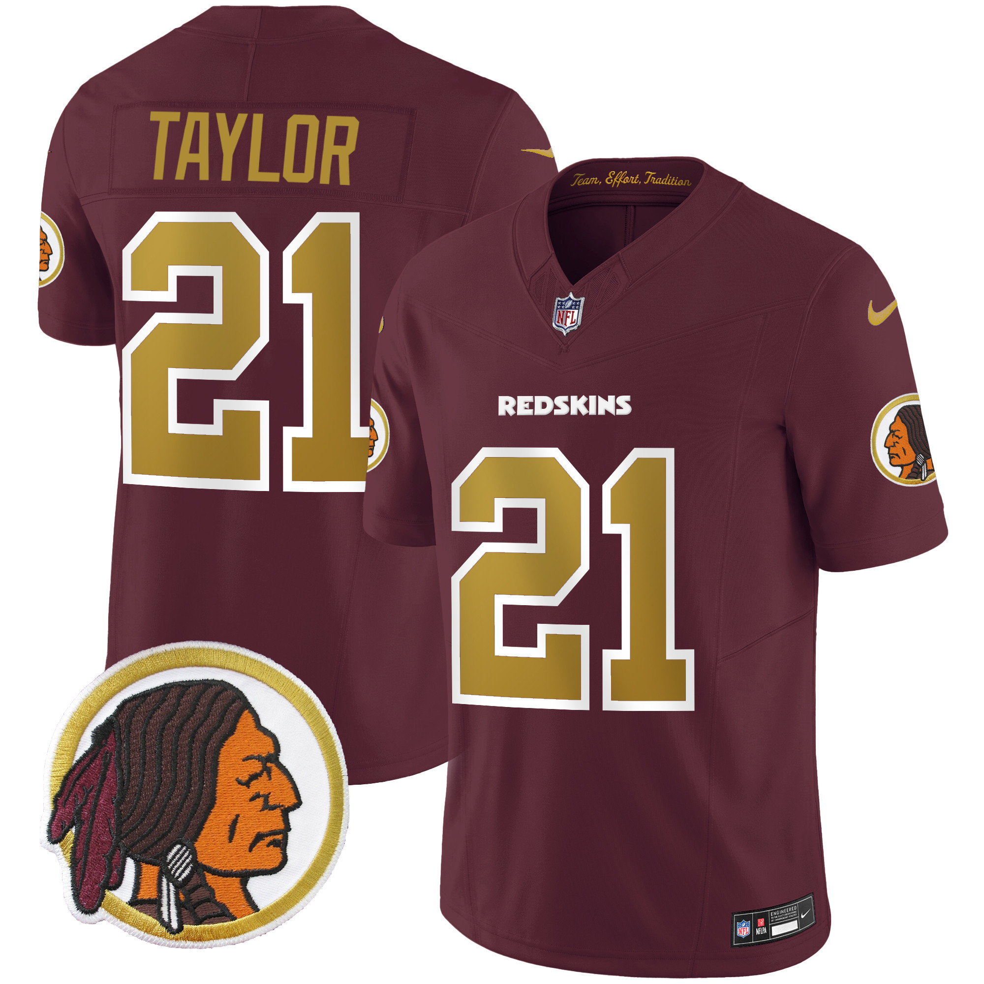 Sean Taylor Men's Washington Redskins Throwback Vapor Limited Burgundy Jersey - All Stitched 