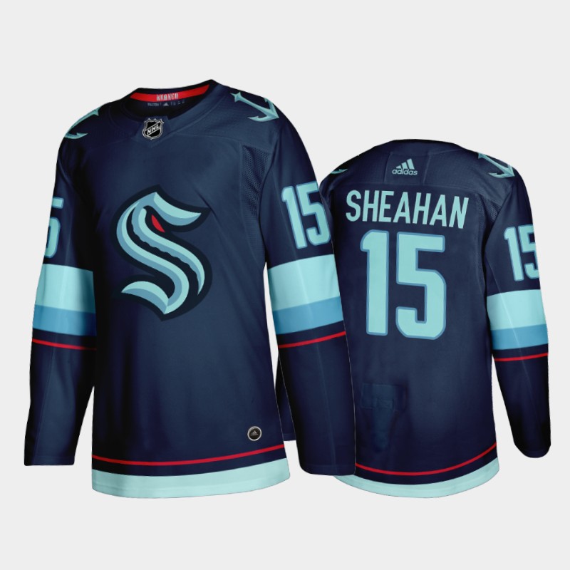 Seattle Kraken Riley Sheahan #15 Home 2021-22 Jersey Navy