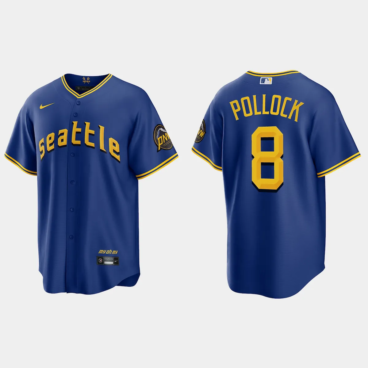 Seattle Mariners AJ Pollock 2023 City Connect Jersey - Royal