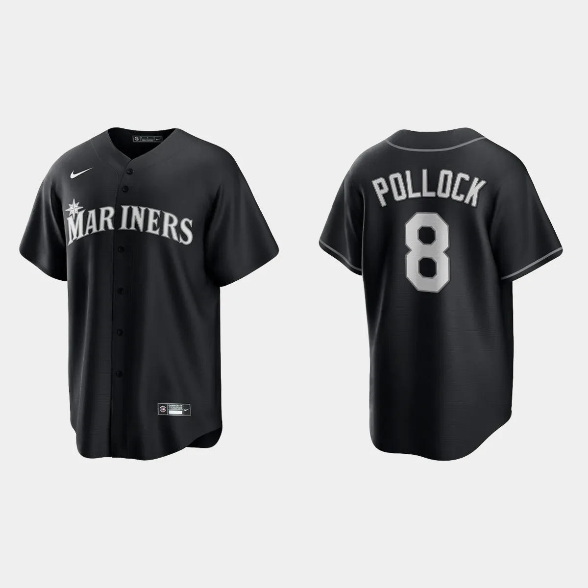 Seattle Mariners AJ Pollock Jersey - Black White