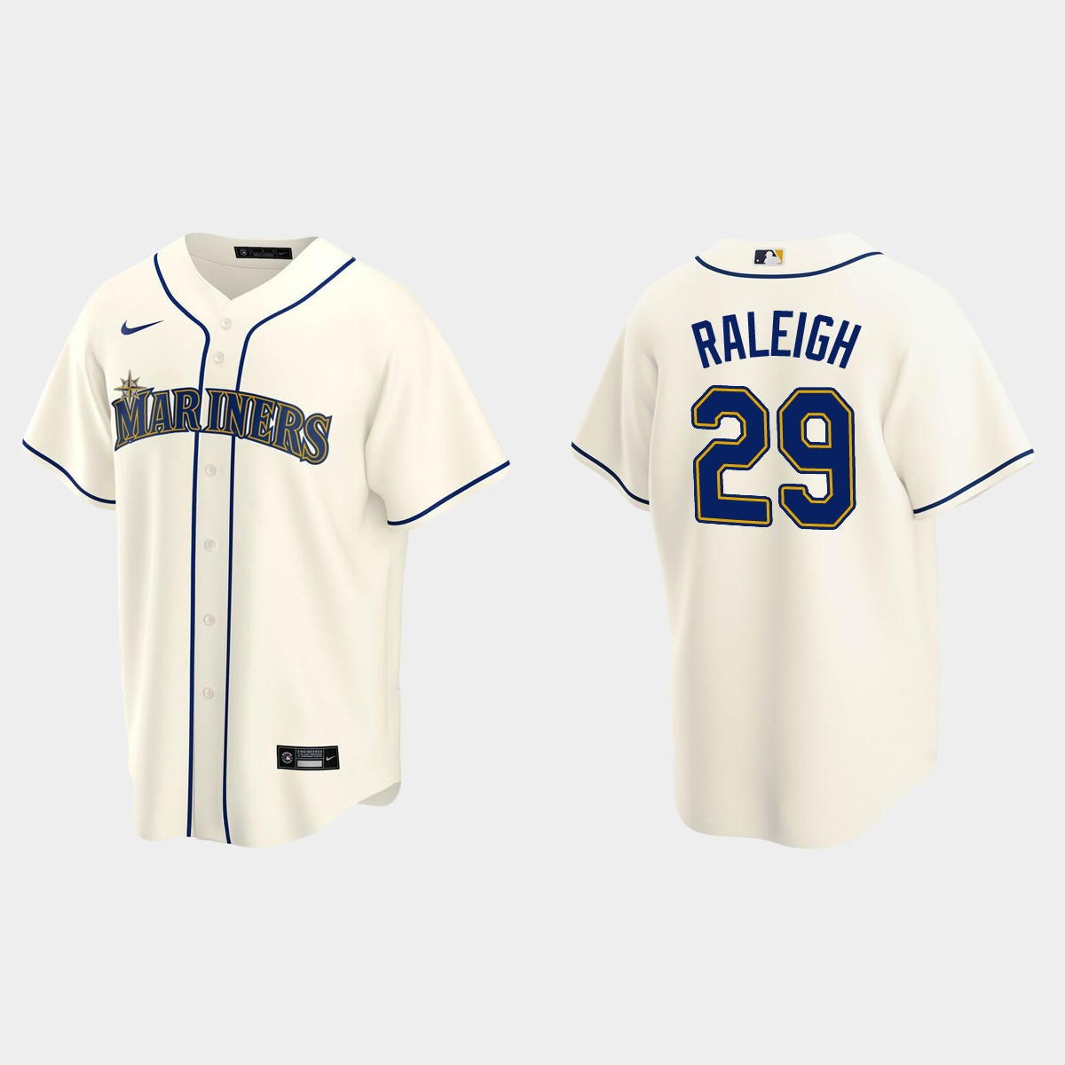 Seattle Mariners Cal Raleigh Alternate Jersey - Cream