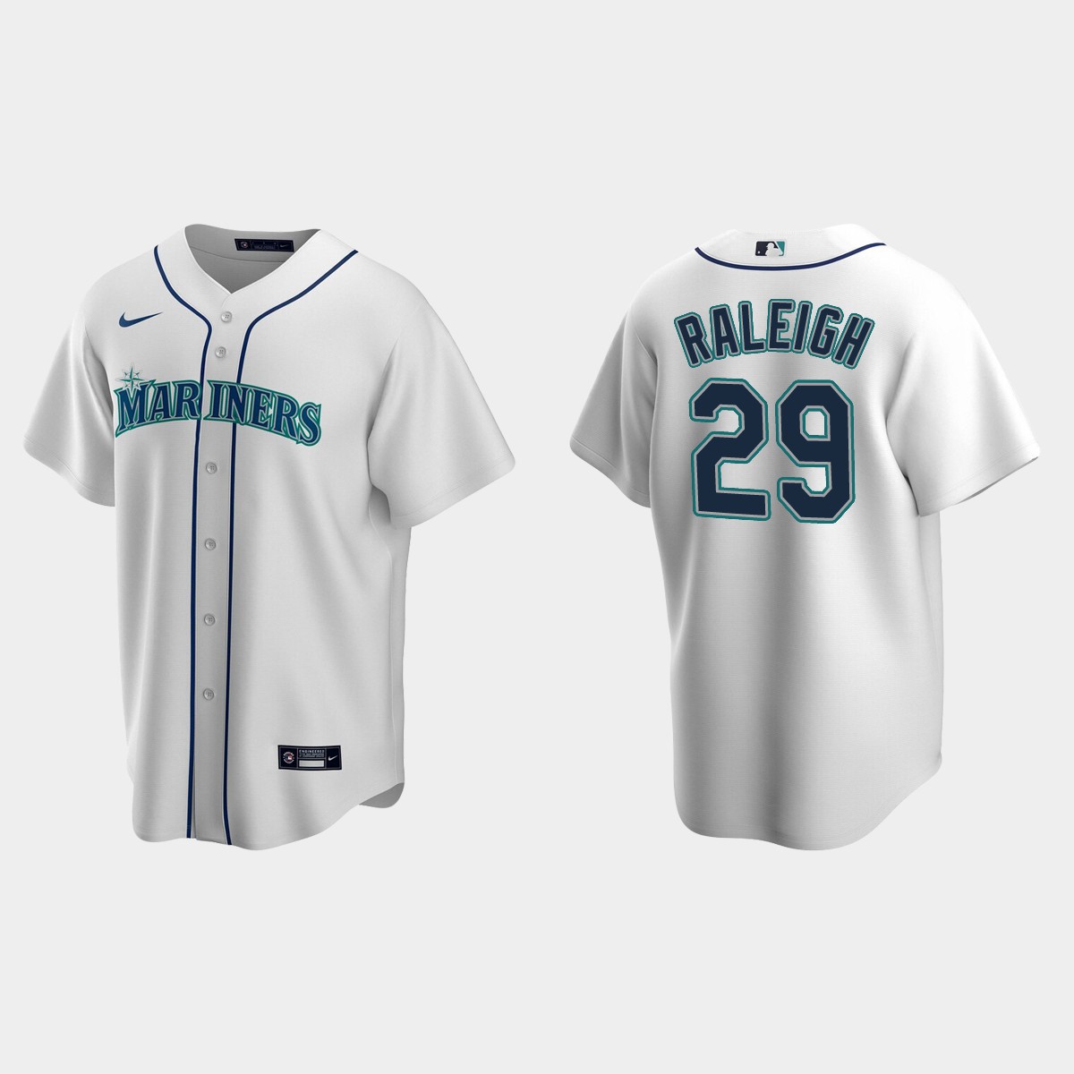 Seattle Mariners Cal Raleigh Home Jersey - White