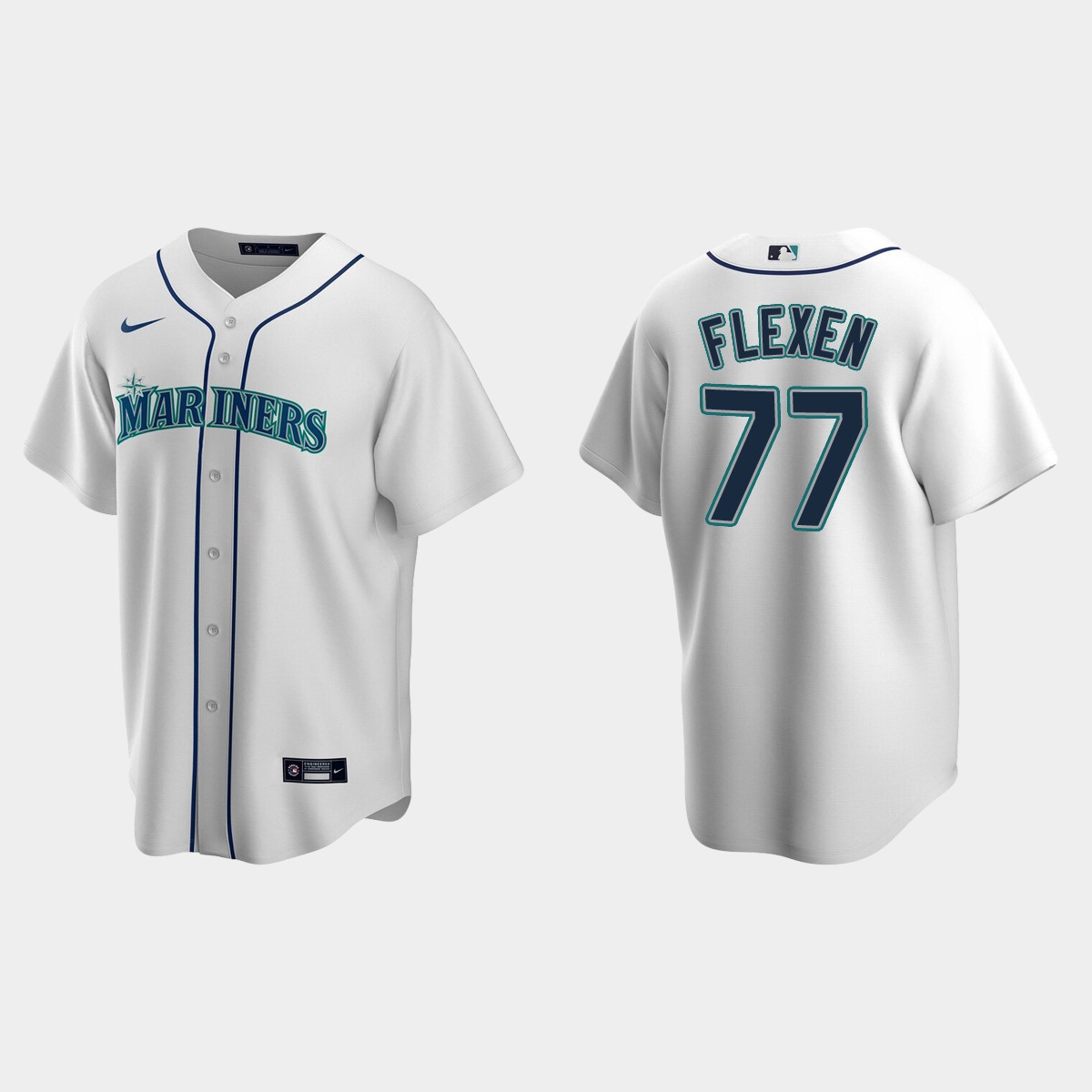 Seattle Mariners Chris Flexen Home Jersey - White