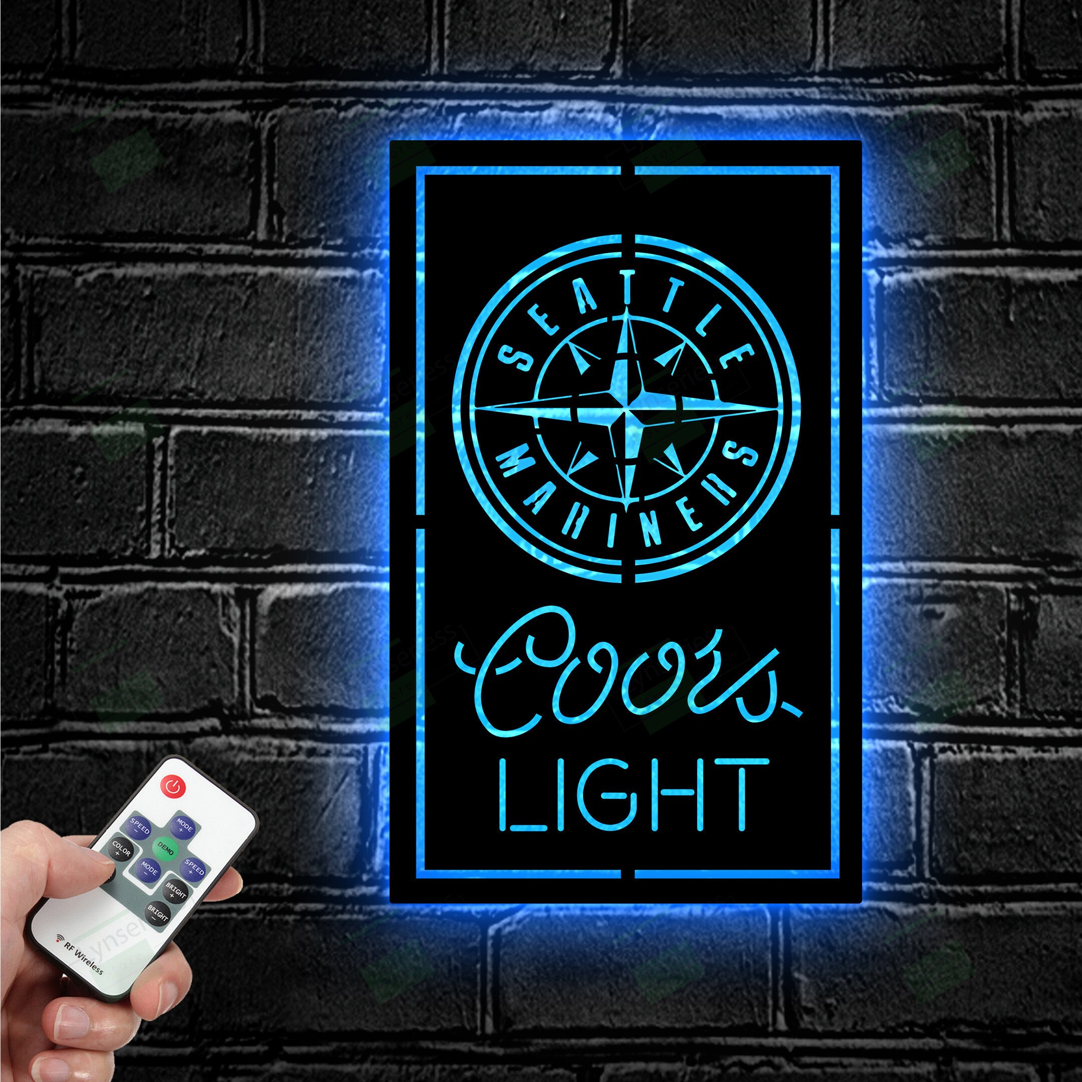 Seattle Mariners Coors Light Metal Sign – Led light sign