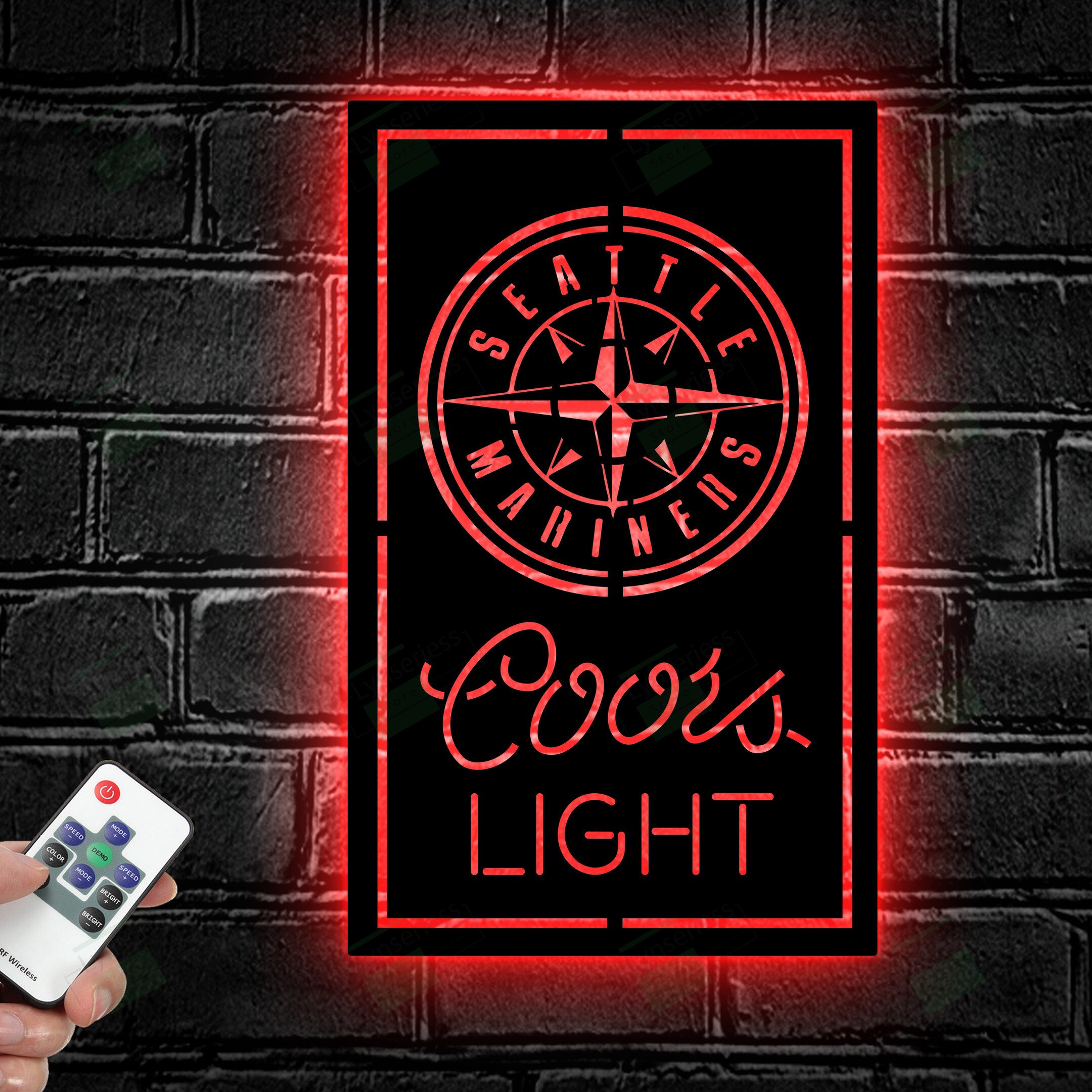Seattle Mariners Coors Light Metal Sign – Led light sign
