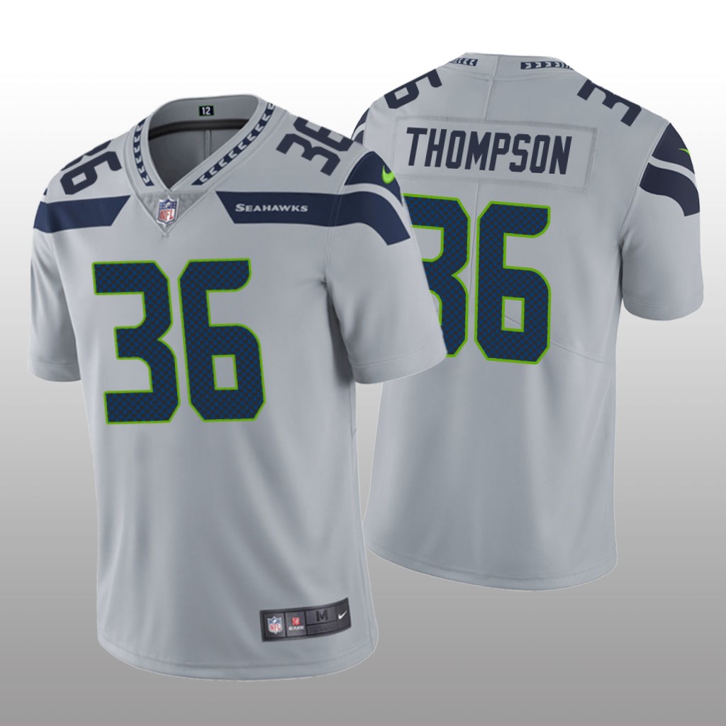Seattle Seahawks Darwin Thompson Gray Jersey Vapor Limited Vapor Limited – Men’s