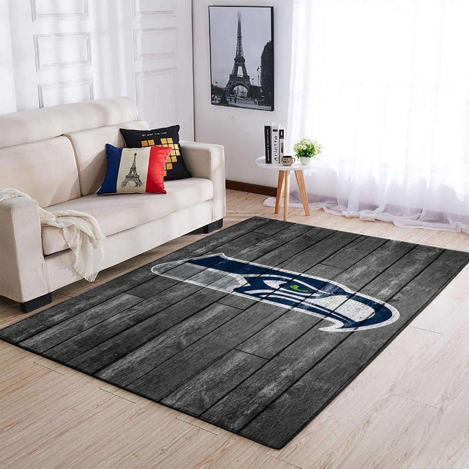Seattle Seahawks Living Room Area Rectangle Rug