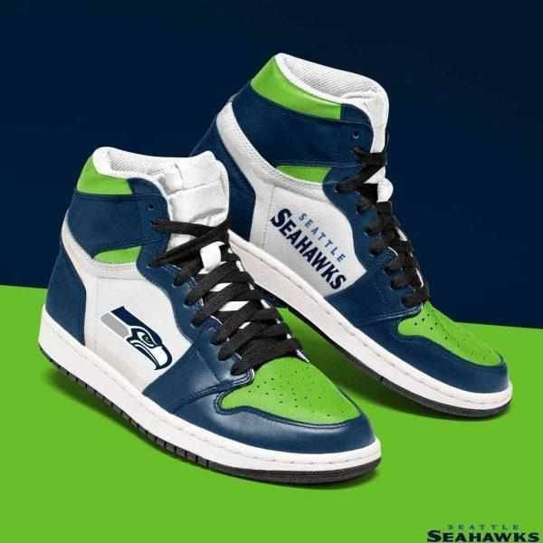 Seattle Seahawks Nfl Football Ha05 Air Sneakers Sneakers Sport Sneakers High Top Air Jordan Sneaker, Air Jordan Hightop