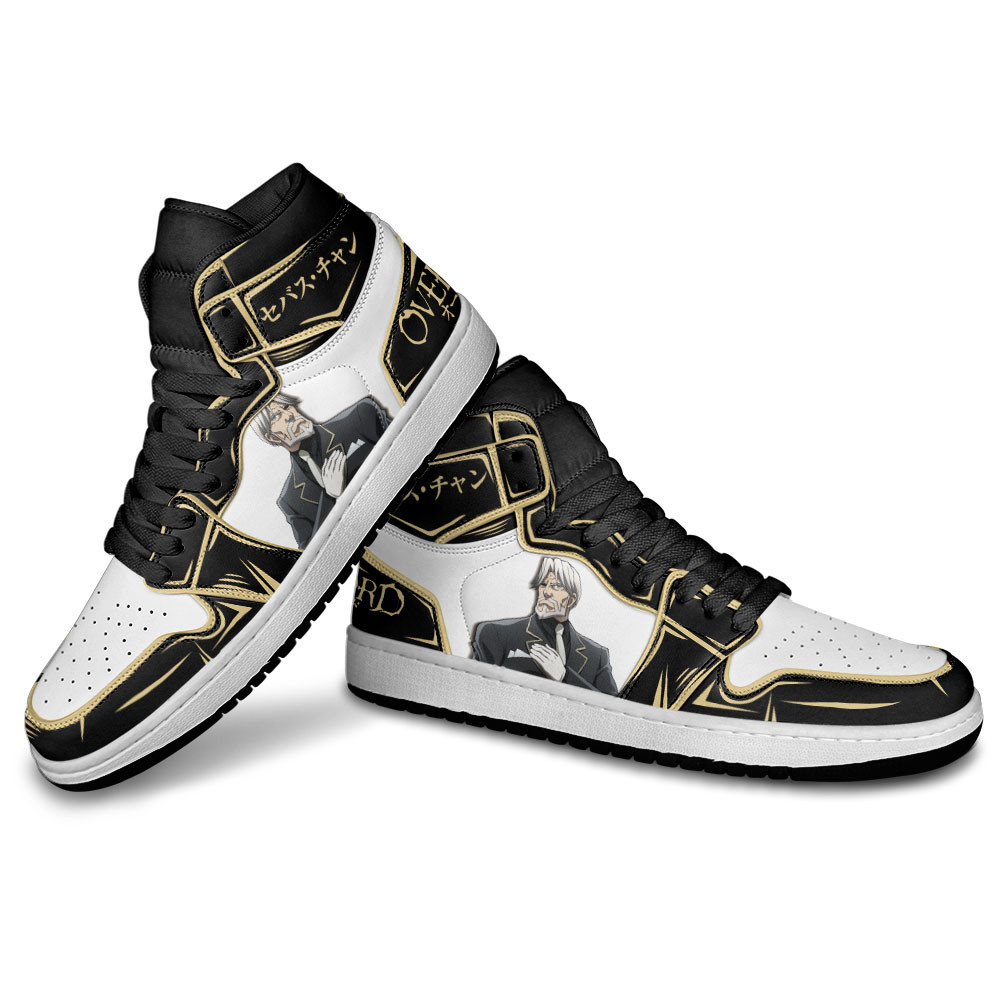 Sebas Tian JD1s Sneakers Overlord Anime Shoes, Air Jordan Hightop