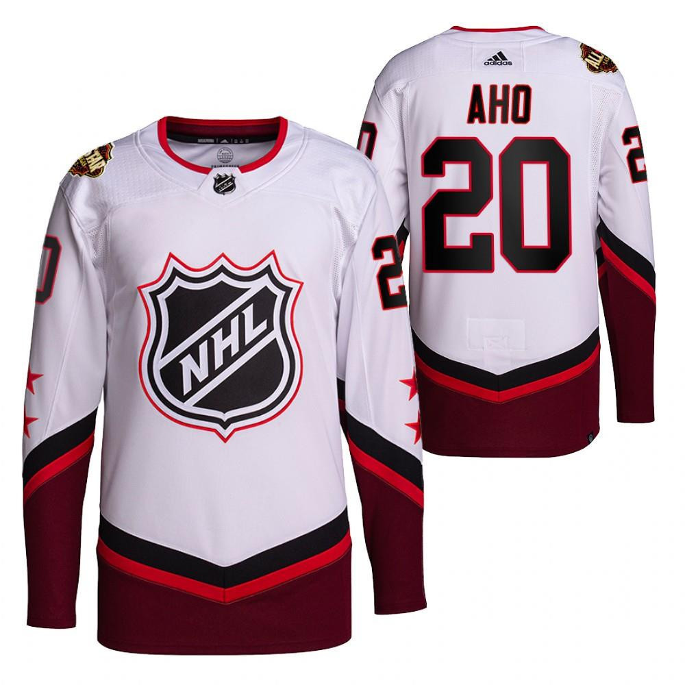 Sebastian Aho Carolina Hurricanes 20 White 2022 All-Star Primegreen Stitched Jersey Men Stitched Jersey