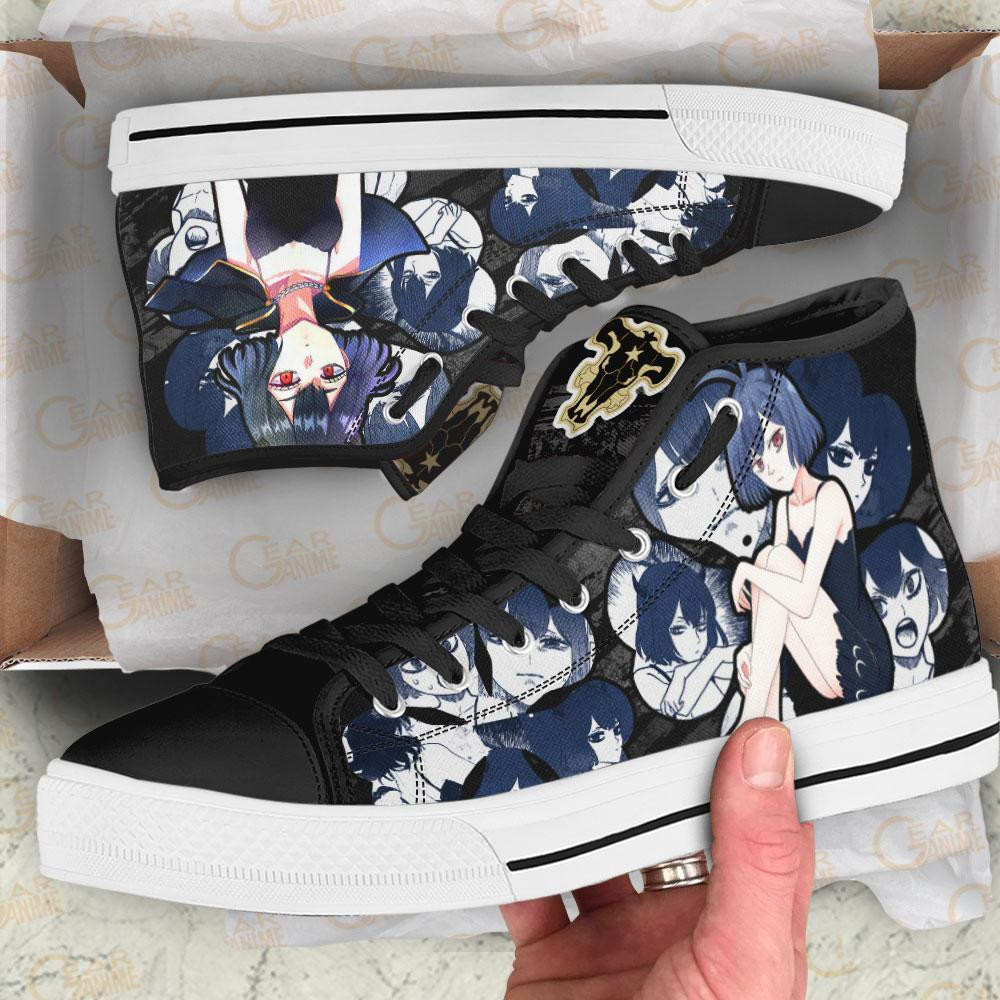 Secre Swallowtail High Top Shoes Custom Manga Anime Black Clover Sneakers