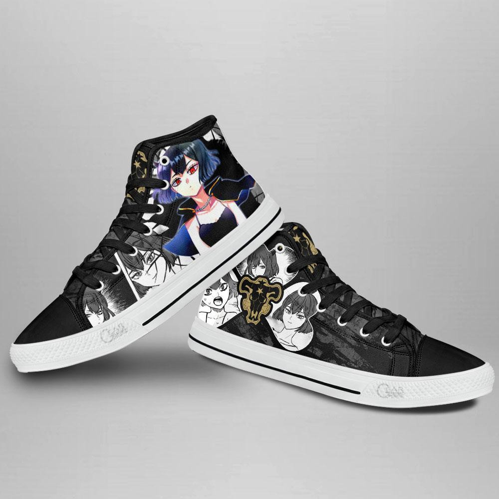 Secre Swallowtail High Top Shoes Custom Manga Black Clover Anime Sneakers