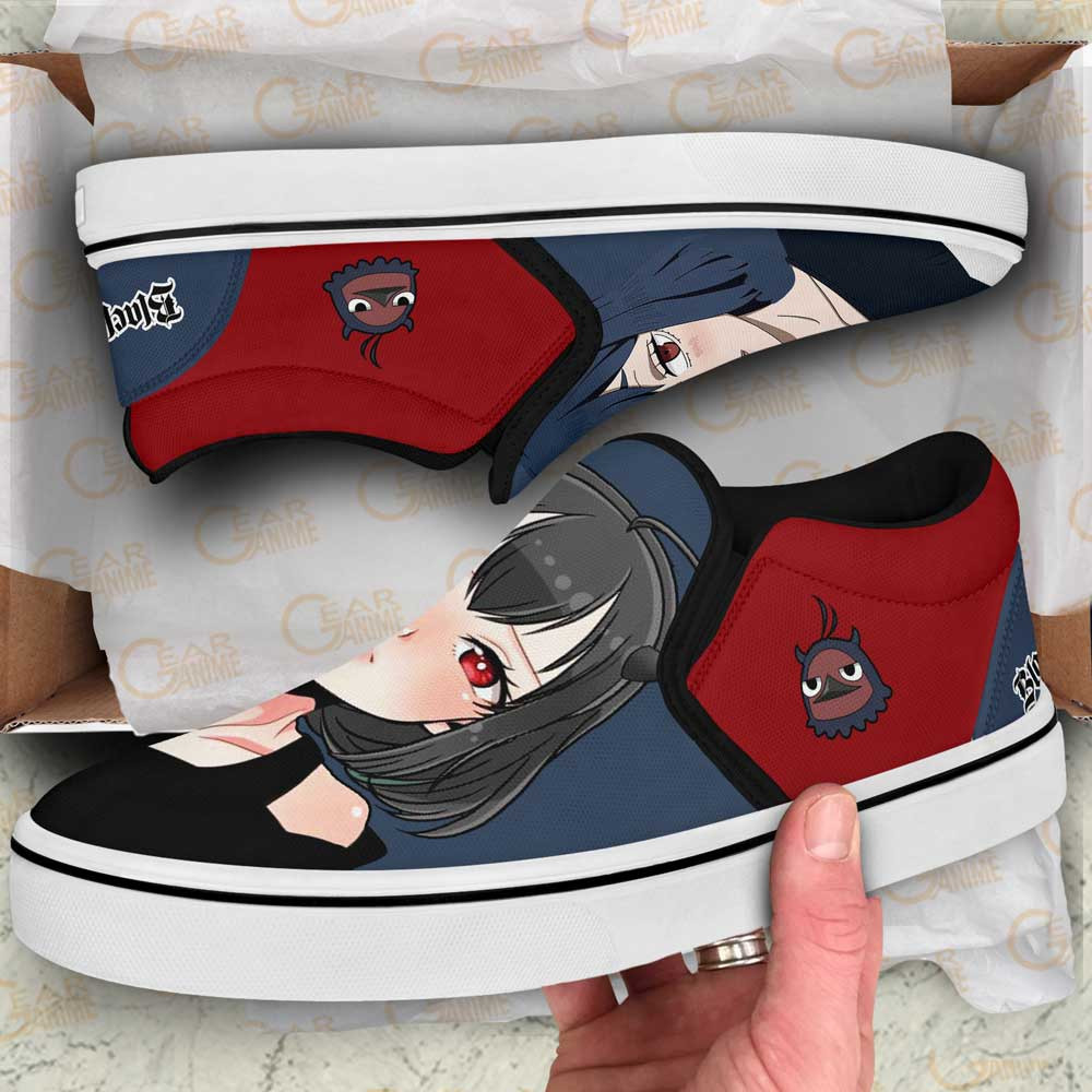 Secre Swallowtail Slip-On Shoes Canvas Custom Anime Black Clover Shoes
