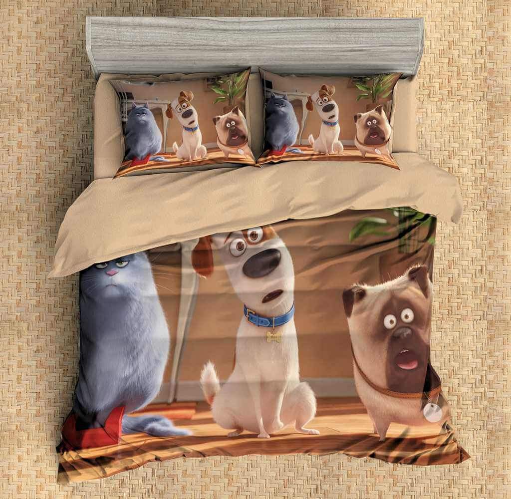 Secret Life Of Pets 3D Customized Duvet Cover Bedding Set