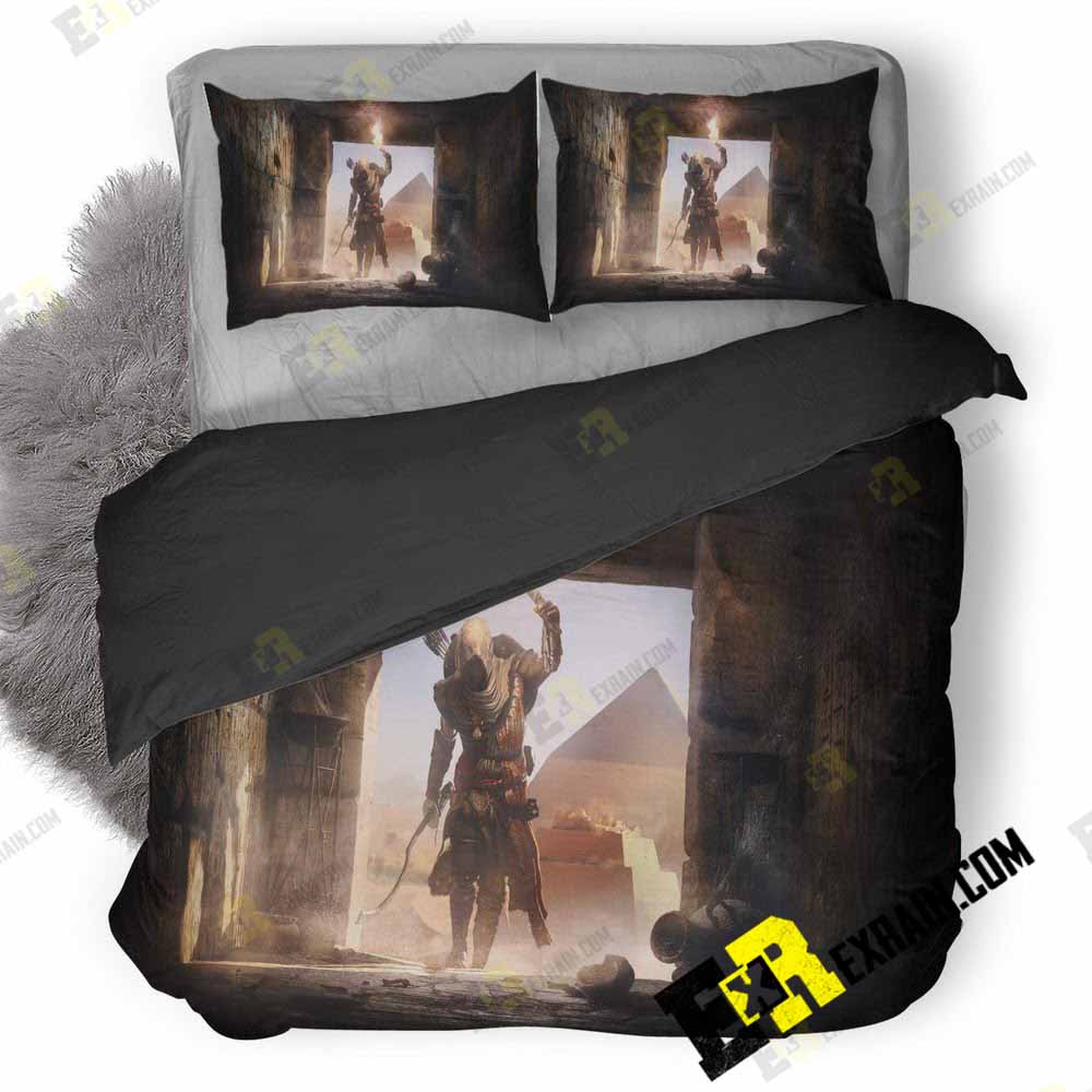 Secrets Of The First Pyramids Assassins Creed Origins 97 3D Customized Duvet Cover Bedding Set