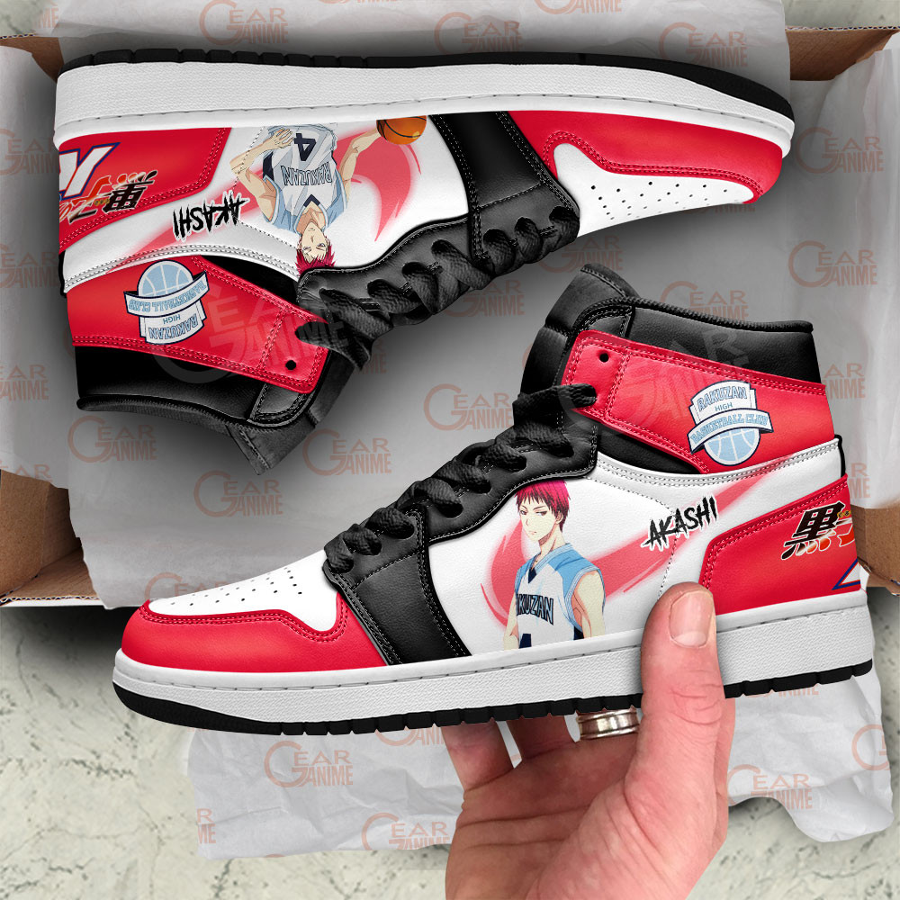 Seijuro Akashi JD1s Sneakers Kuroko’s Basketball Anime Shoes, Air Jordan Hightop