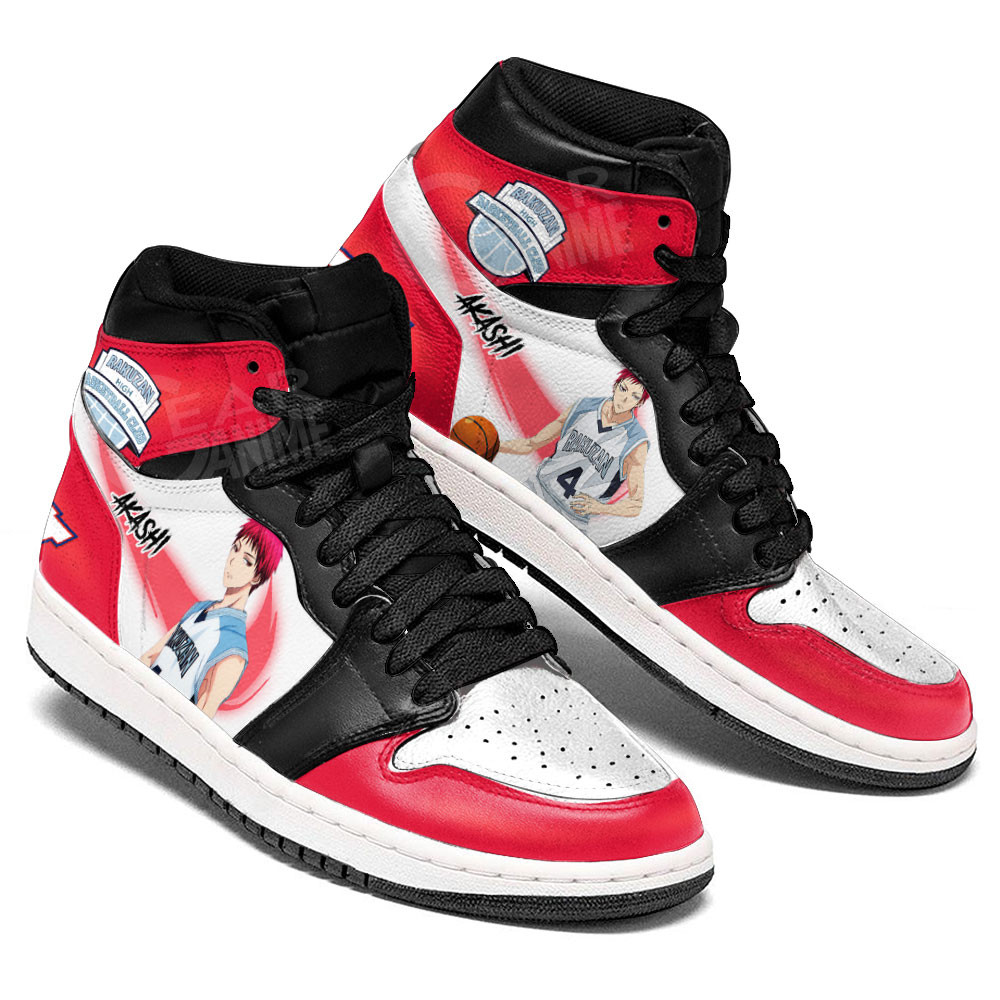 Seijuro Akashi JD1s Sneakers Kuroko’s Basketball Anime Shoes, Air Jordan Hightop