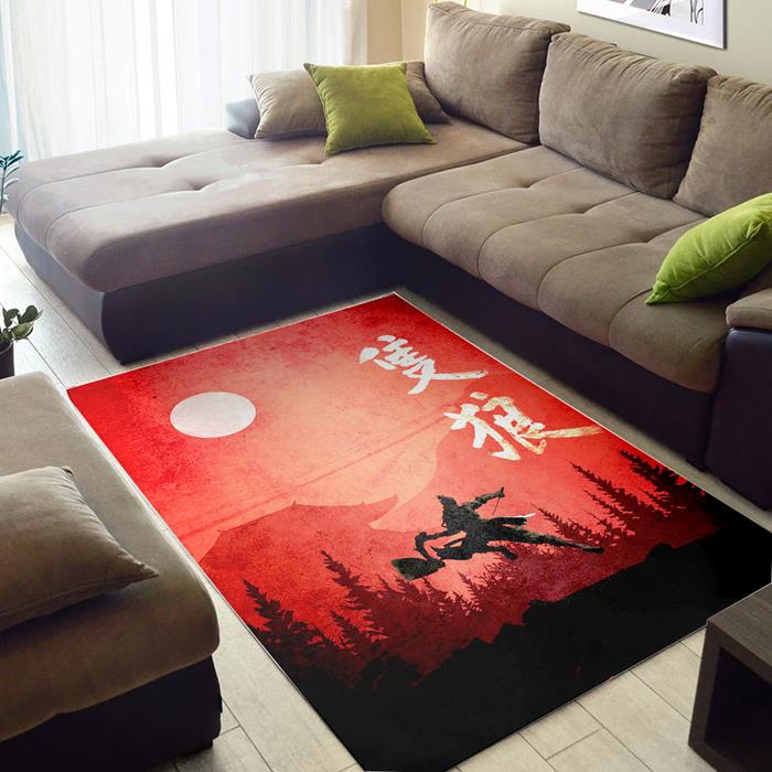Sekiro With Kanji Sekiro of Zelda Rectangle Rug – Custom Size And Printing