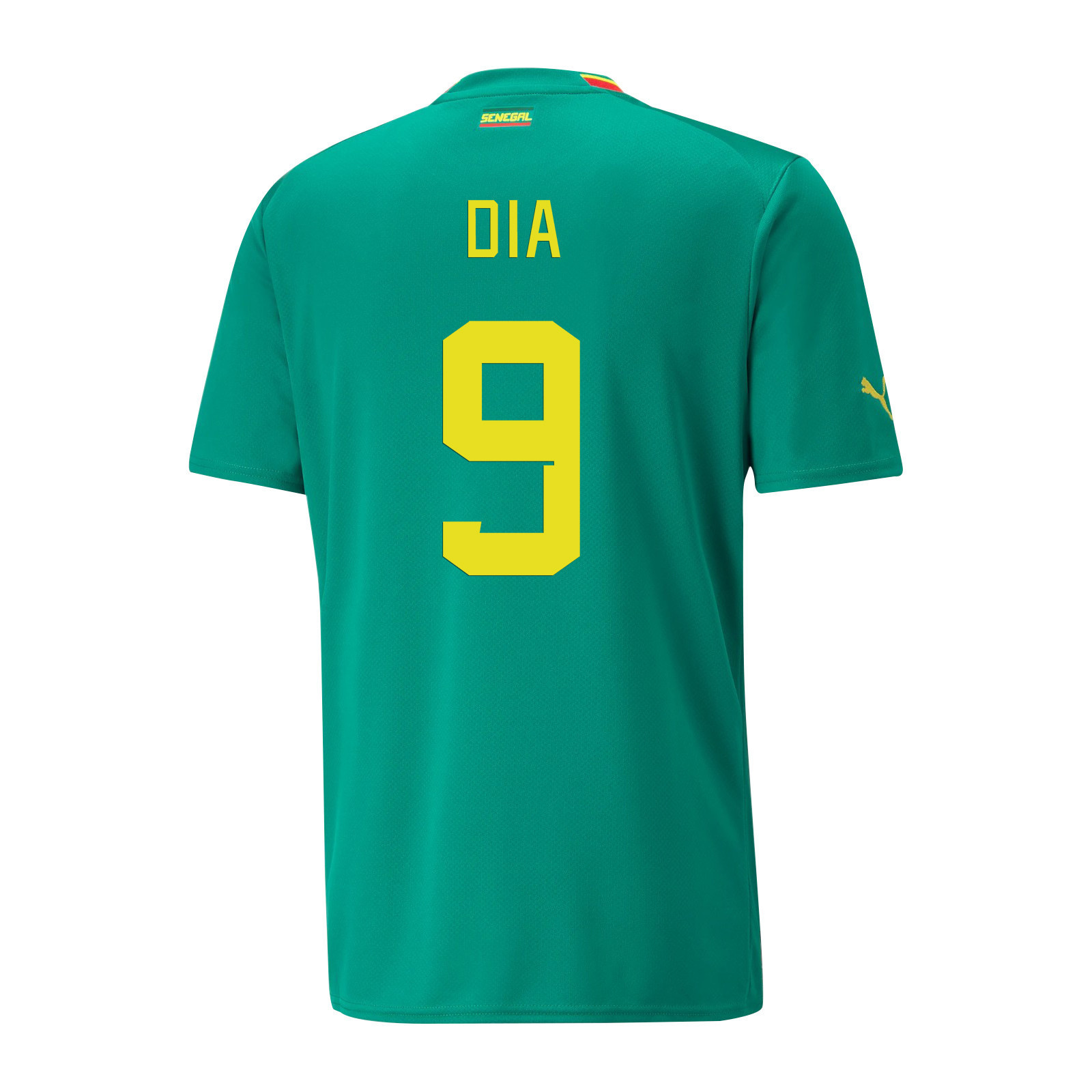 Senegal National Team 2022-23 Qatar World Cup Boulaye Dia 9 Away Men Soccer Jersey – Green