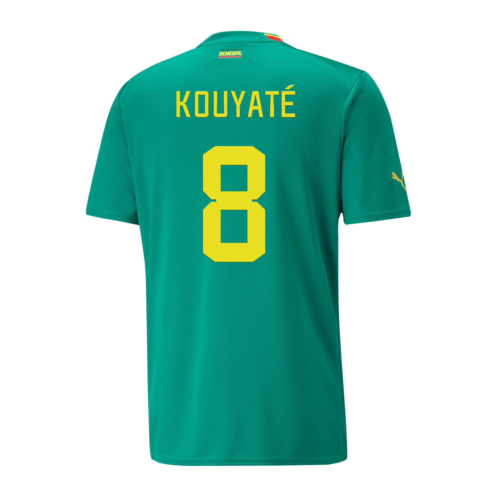 Senegal National Team 2022-23 Qatar World Cup Cheikhou Kouyaté 8 Away Men Soccer Jersey – Green