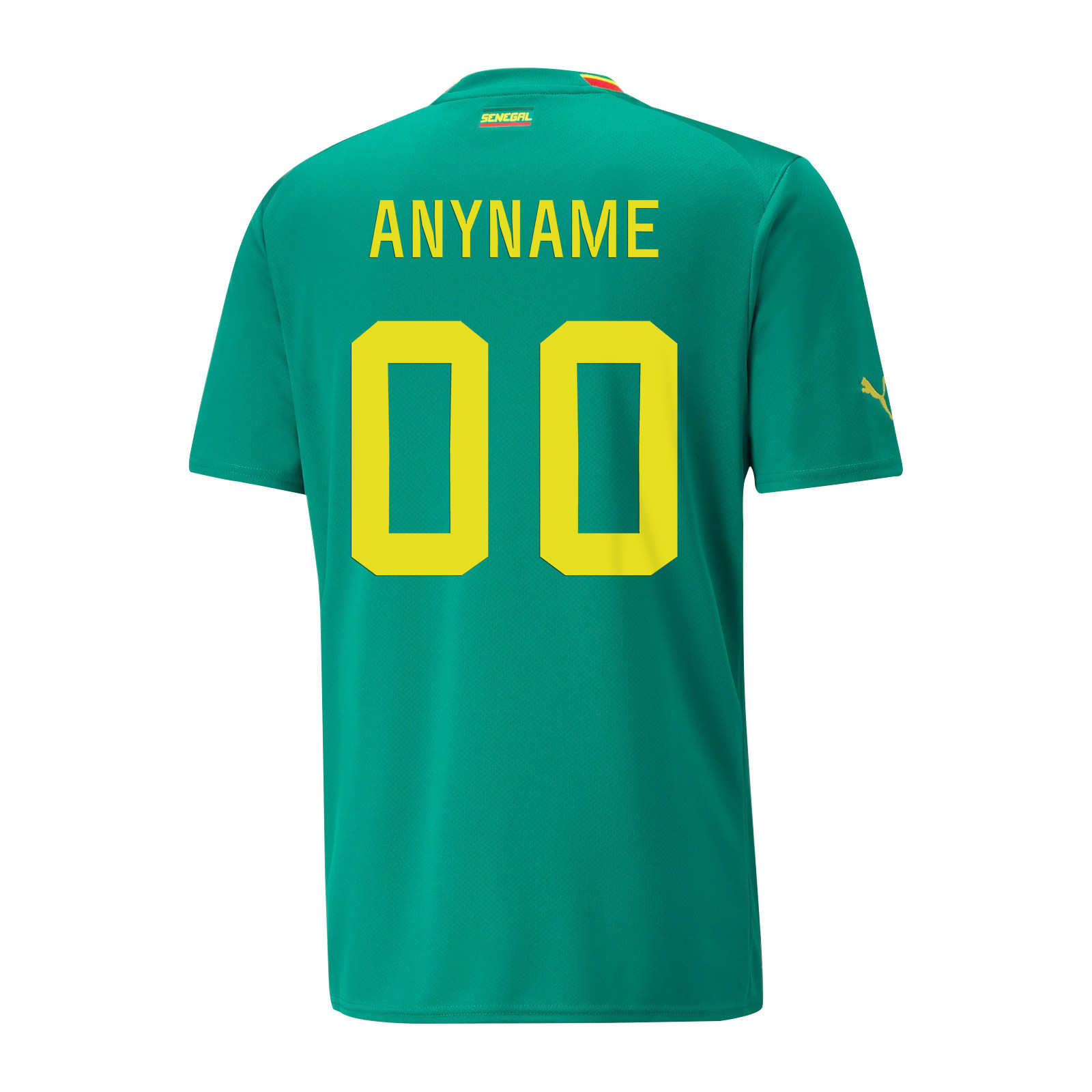Senegal National Team 2022-23 Qatar World Cup Custom 00 Away Men Soccer Jersey – Green