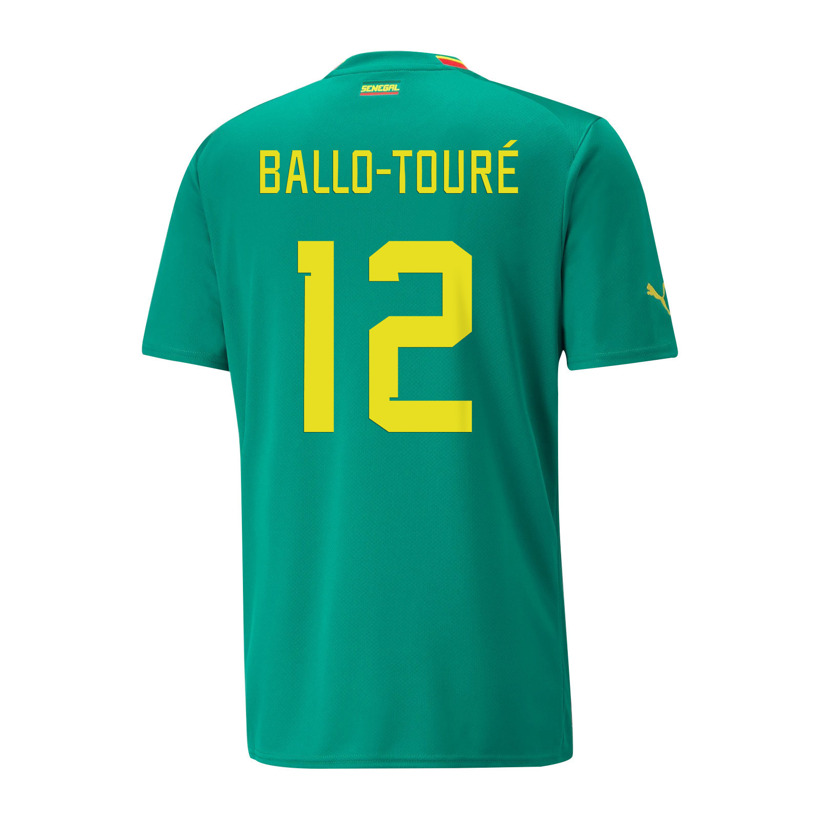 Senegal National Team 2022-23 Qatar World Cup Fodé Ballo-Touré 12 Away Men Soccer Jersey – Green