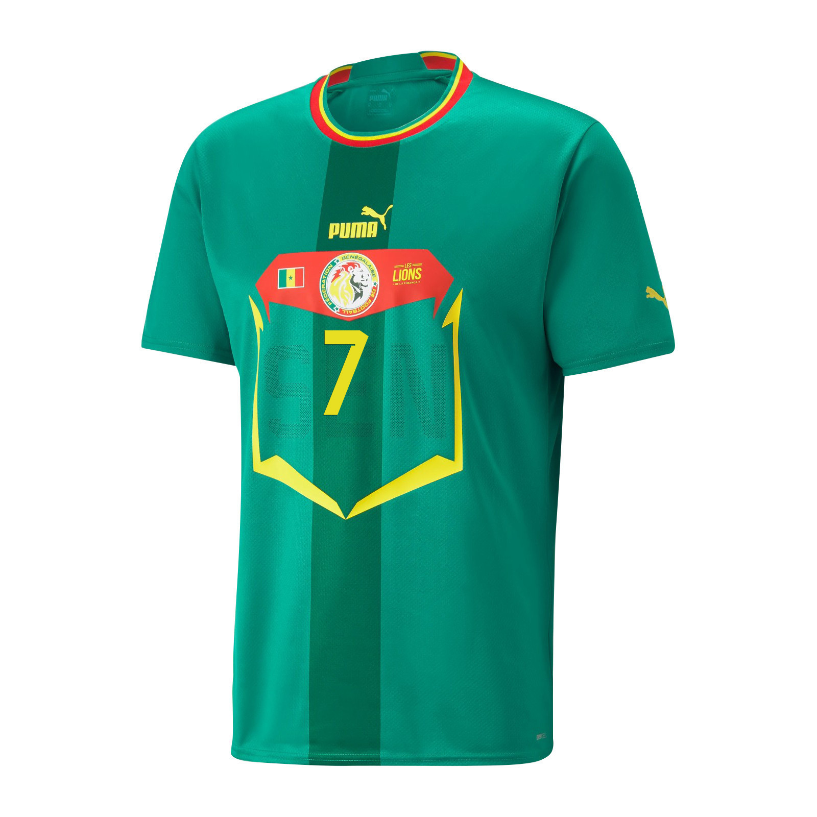 Senegal National Team 2022-23 Qatar World Cup Habib Diallo 7 Away Men Soccer Jersey – Green