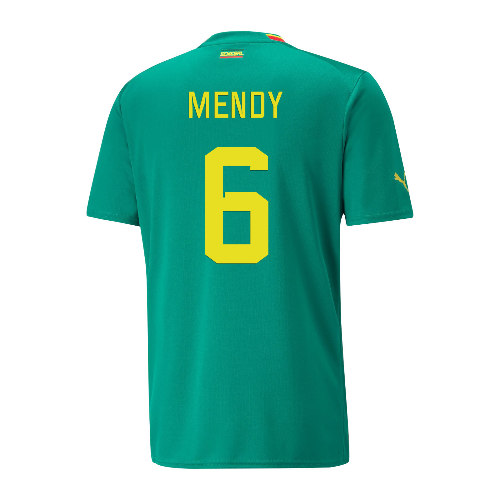 Senegal National Team 2022-23 Qatar World Cup Nampalys Mendy 6 Away Men Soccer Jersey – Green