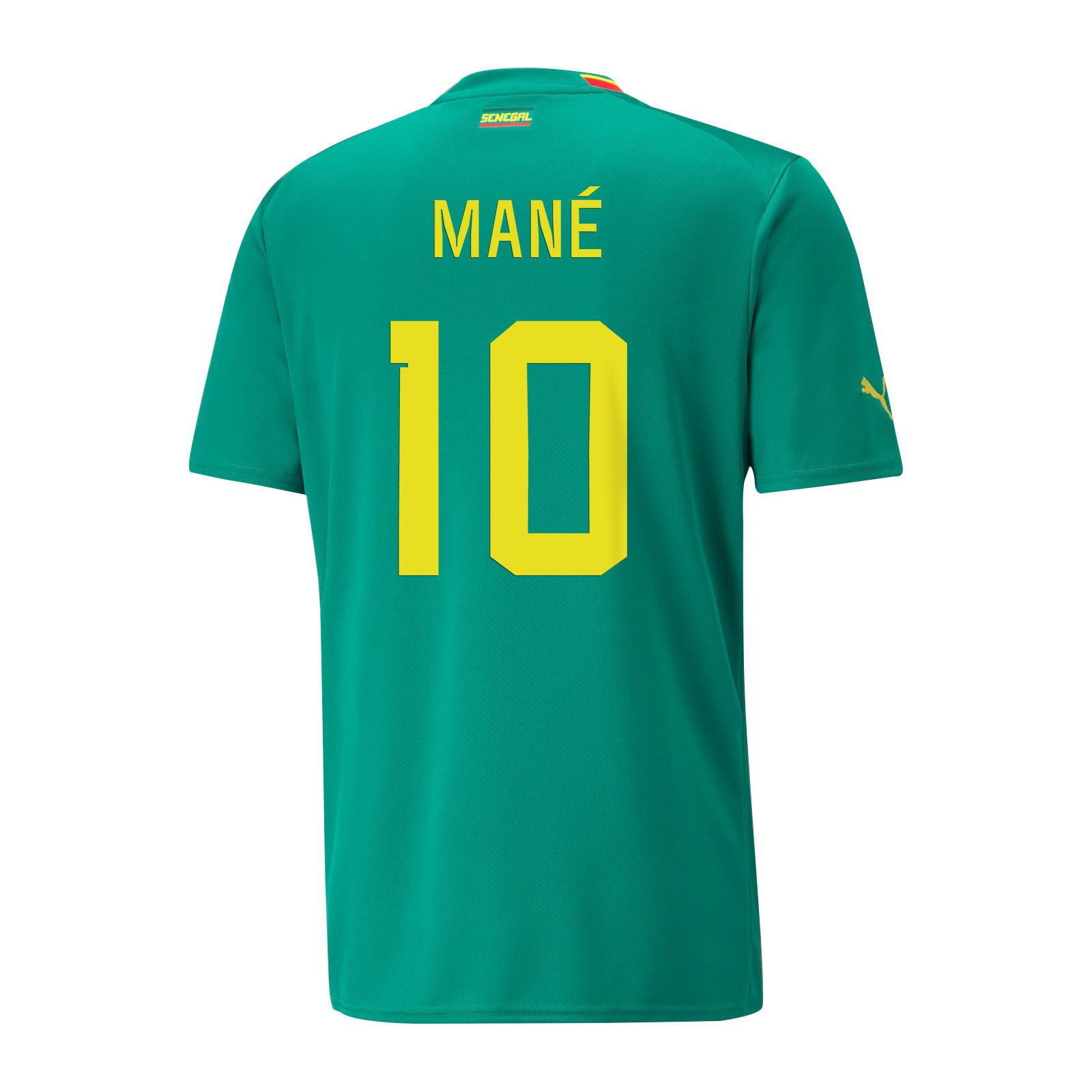 Senegal National Team 2022-23 Qatar World Cup Sadio Mané 10 Away Men Soccer Jersey – Green