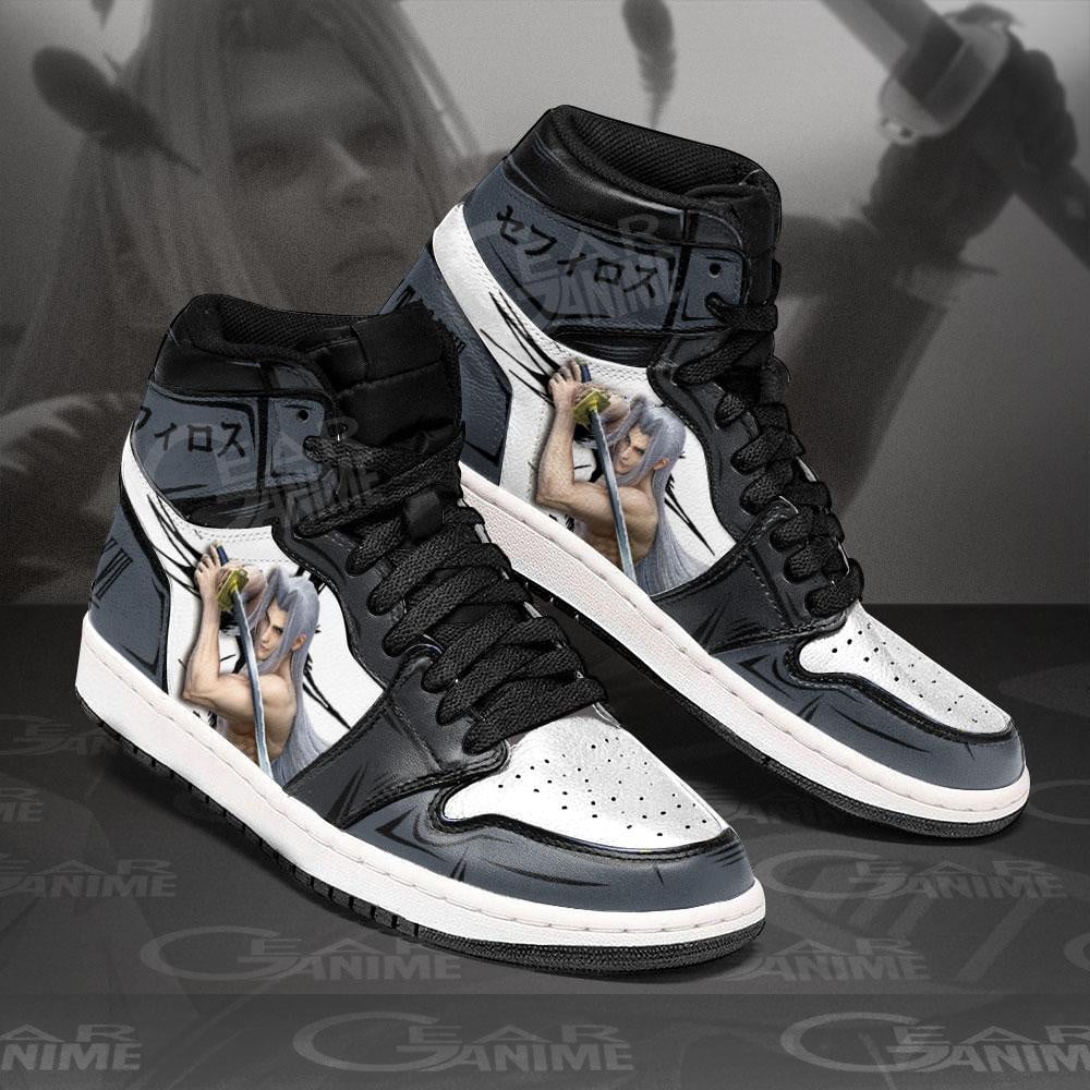Sephiroth JD1s Sneakers Final Fantasy Shoes, Air Jordan Hightop