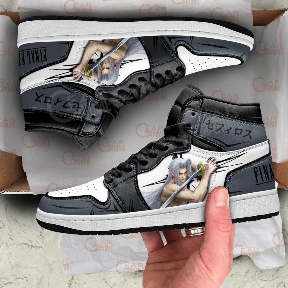 Sephiroth JD1s Sneakers Final Fantasy Shoes, Air Jordan Hightop