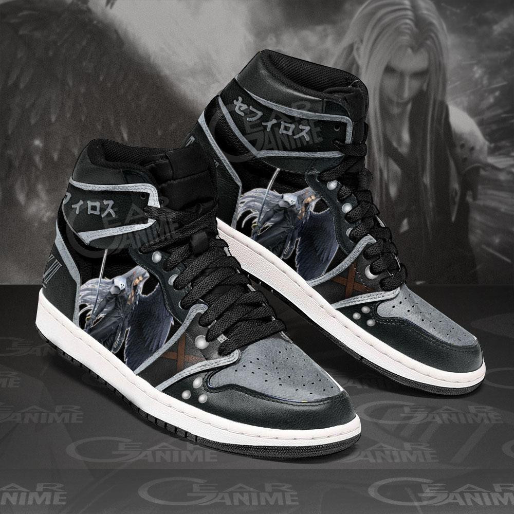 Sephiroth JD1s Sneakers Final Fantasy VII Shoes, Air Jordan Hightop