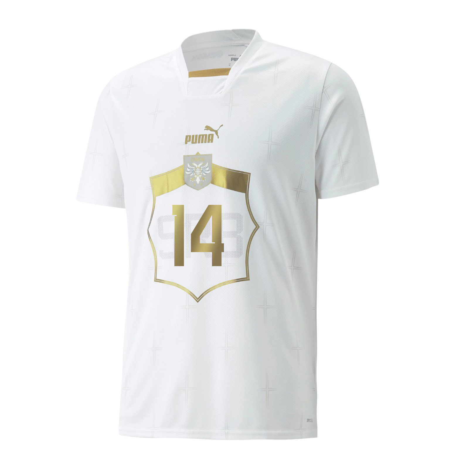Serbia National Team Andrija Zivkovic 14 FIFA World Cup Qatar 2022 – Patch Away Men Soccer Jersey