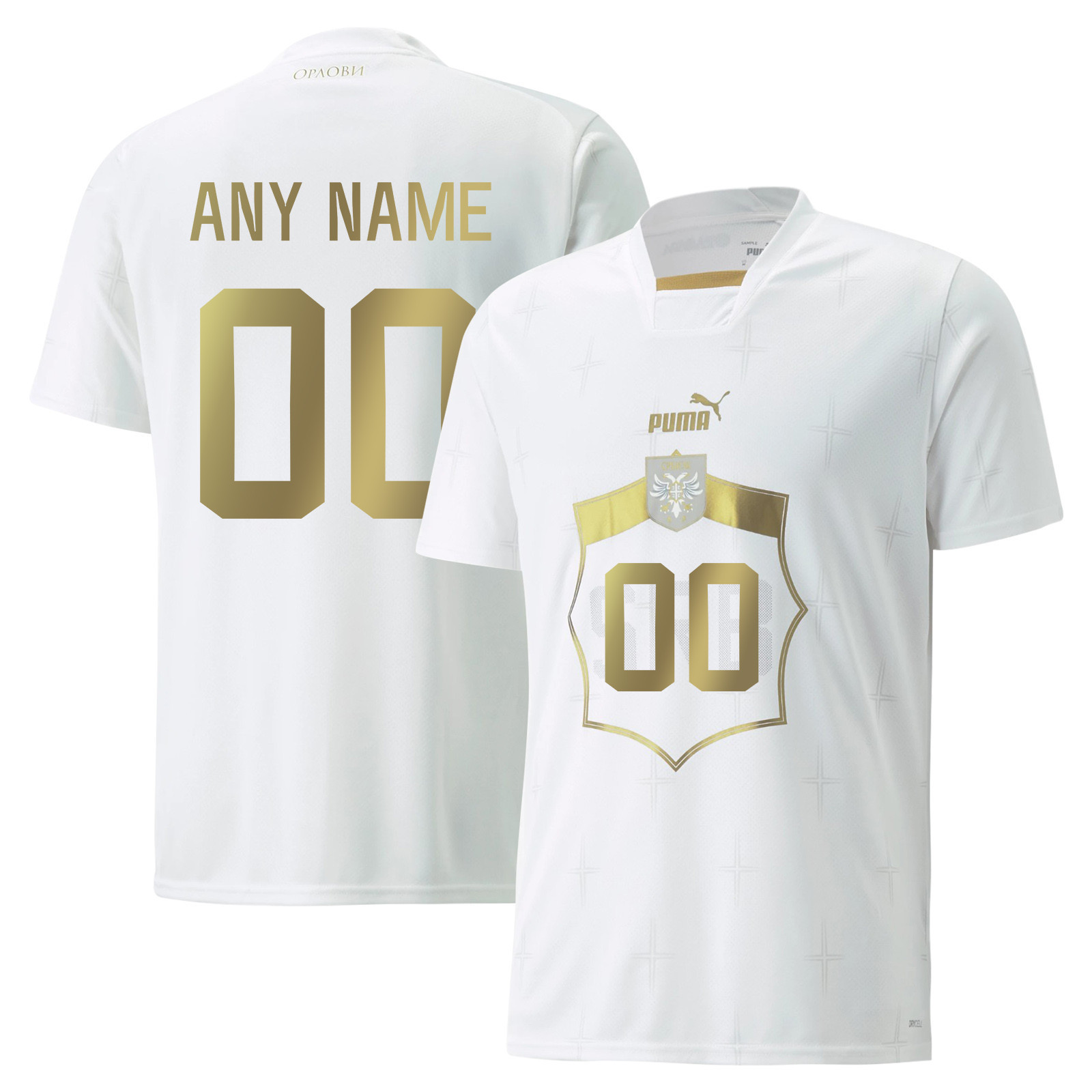 Serbia National Team Custom 00 Qatar World Cup 2022-23 Away Soccer Jersey,