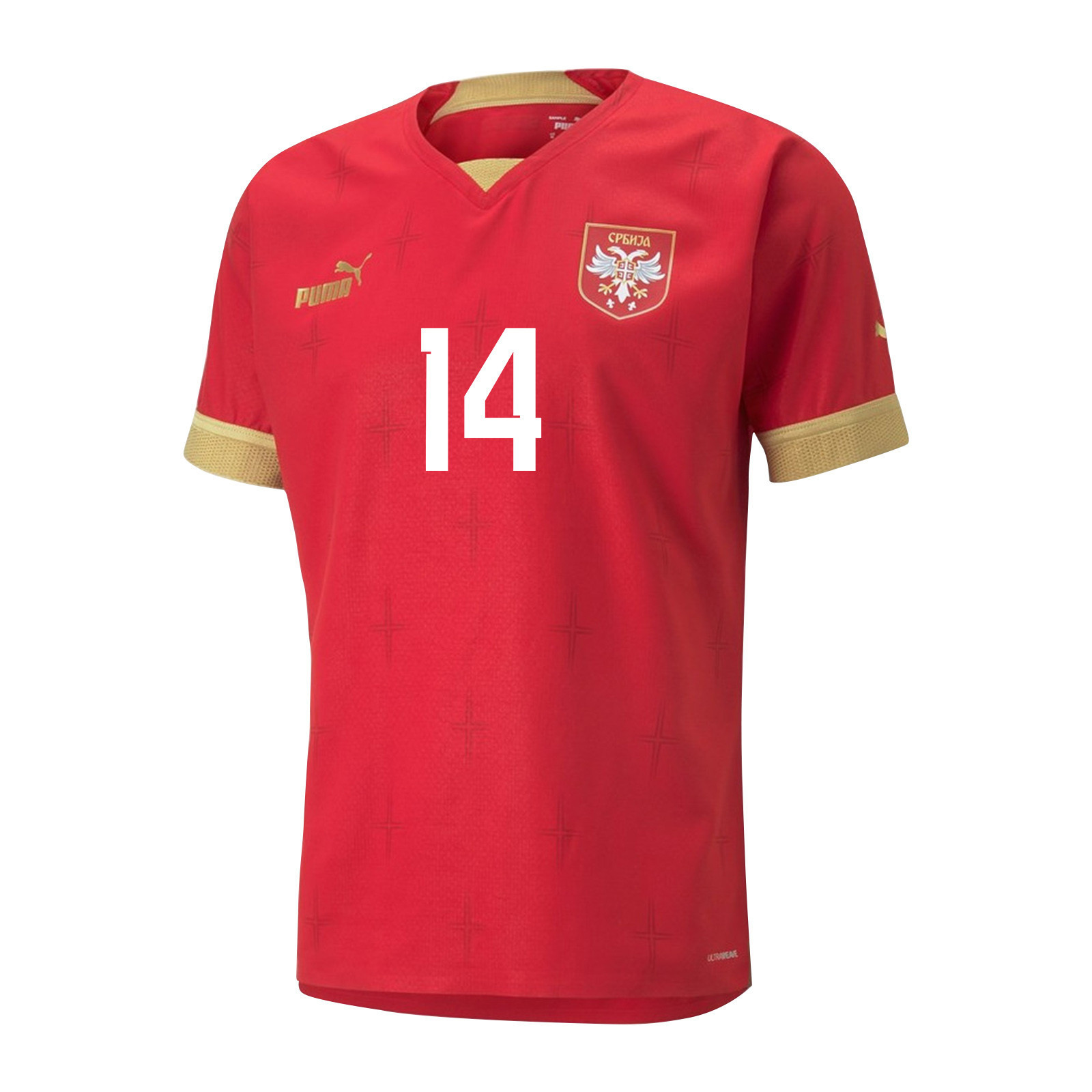 Serbia National Team FIFA World Cup Qatar 2022 Andrija Zivkovic 14 – Home Soccer Jersey With Patch