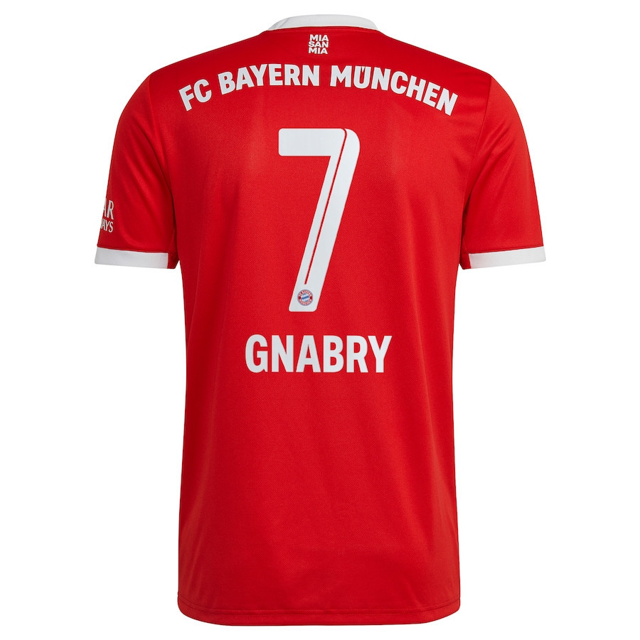 Serge Gnabry 7 Bayern Munich 2022/23 Home Player Soccer Jersey – Red Serge Gnabry 7 Bayern Munich 2022/23 Home Player Soccer Jersey – Red