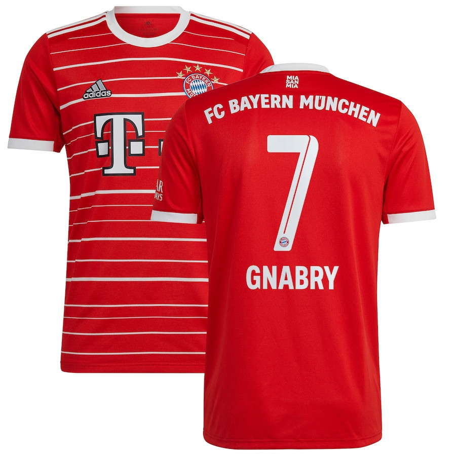 Serge Gnabry 7 Bayern Munich 2022/23 Home Player Soccer Jersey – Red