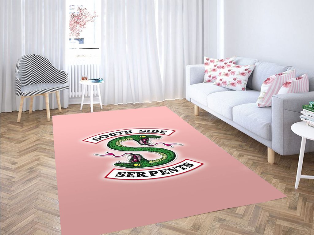 Serpente Wallpaper Living Room Modern Carpet Rectangle Rug